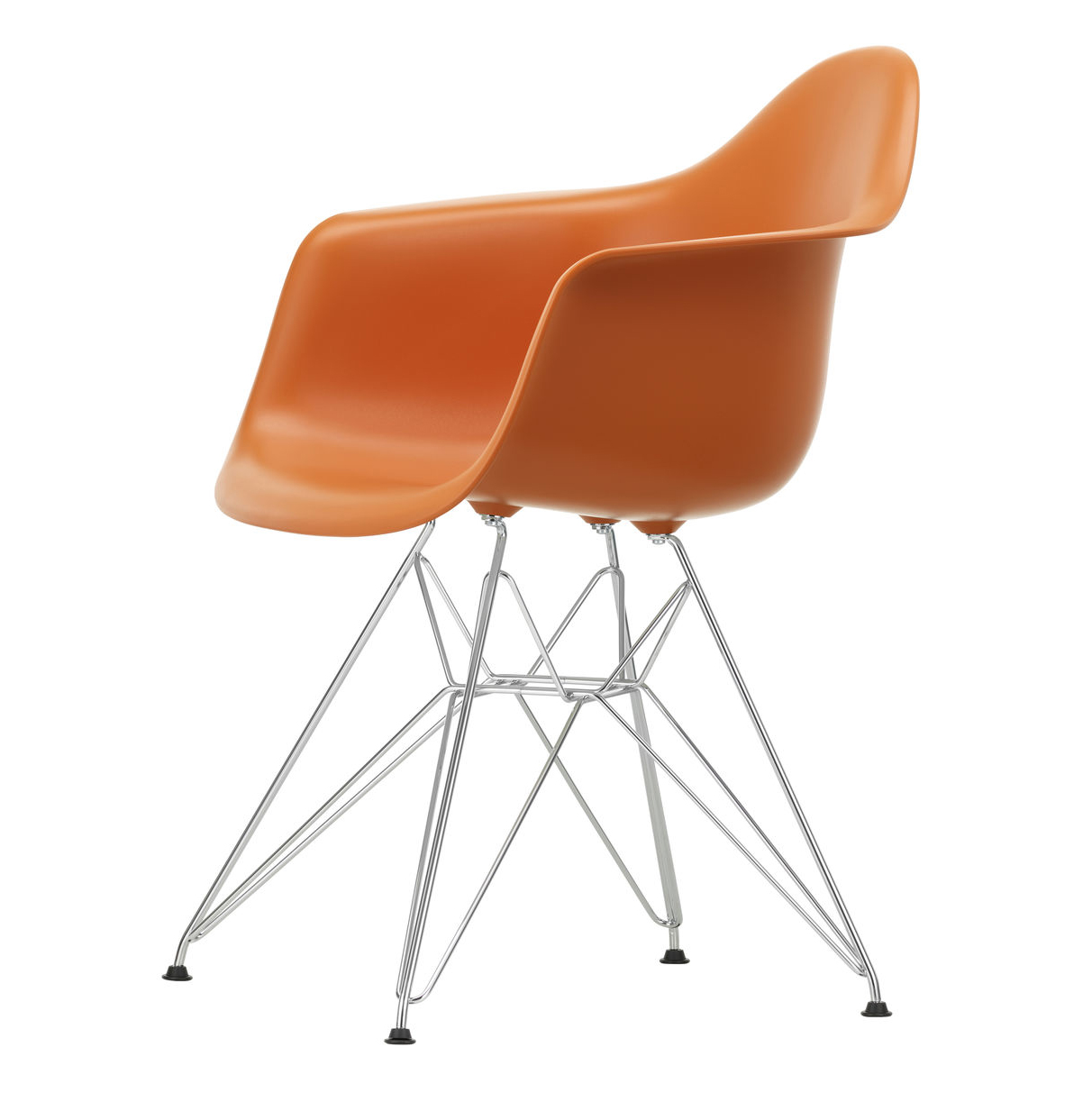 Eetkamerstoel DAR RE chroom Rusty Orange