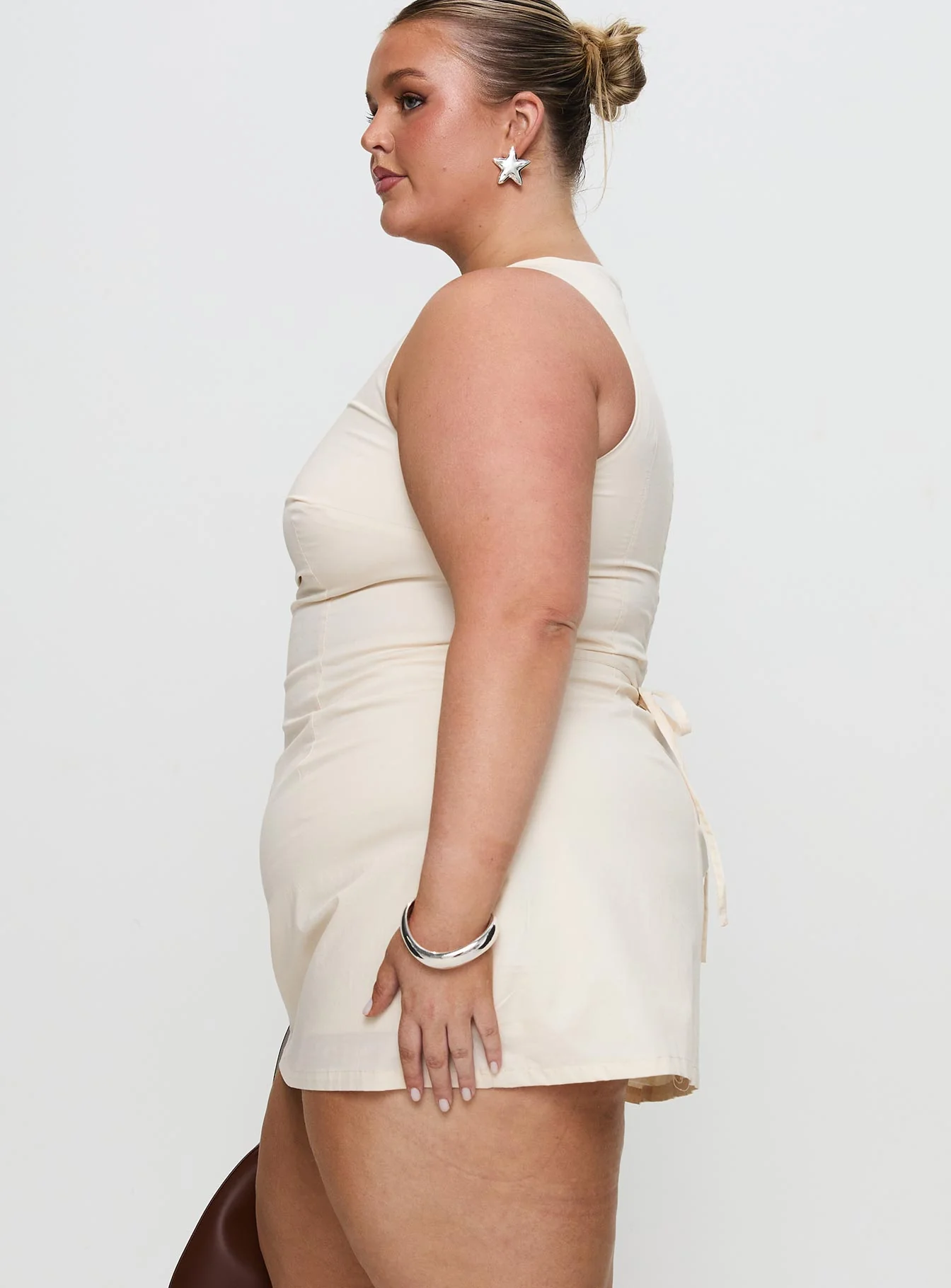 Yumiko Romper Cream Curve