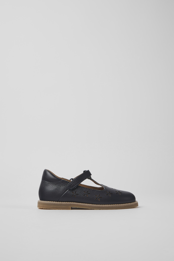 Savina Navy Blue Leather Shoes for Boys