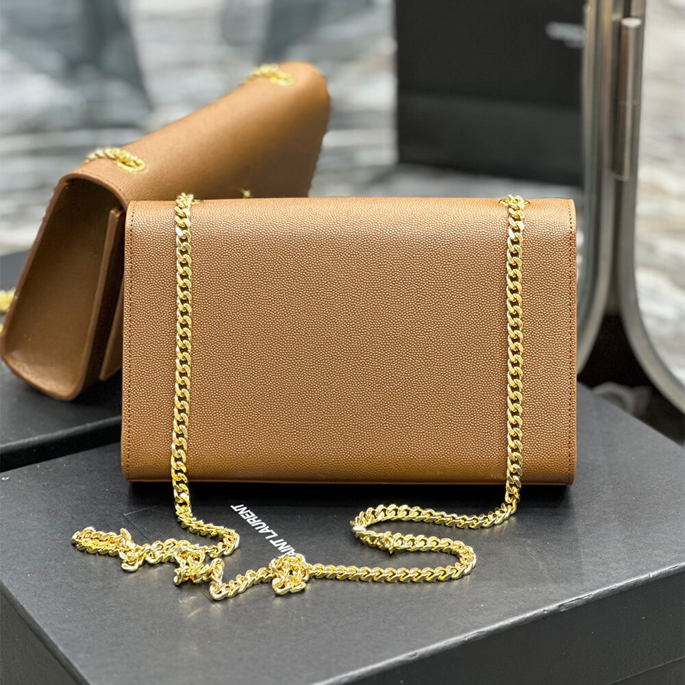 YSL kate medium in grain de poudre embossed leather - Top Club