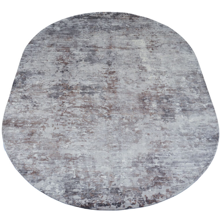 Vloerkleed Yara Silver – Ovaal 160x230 cm