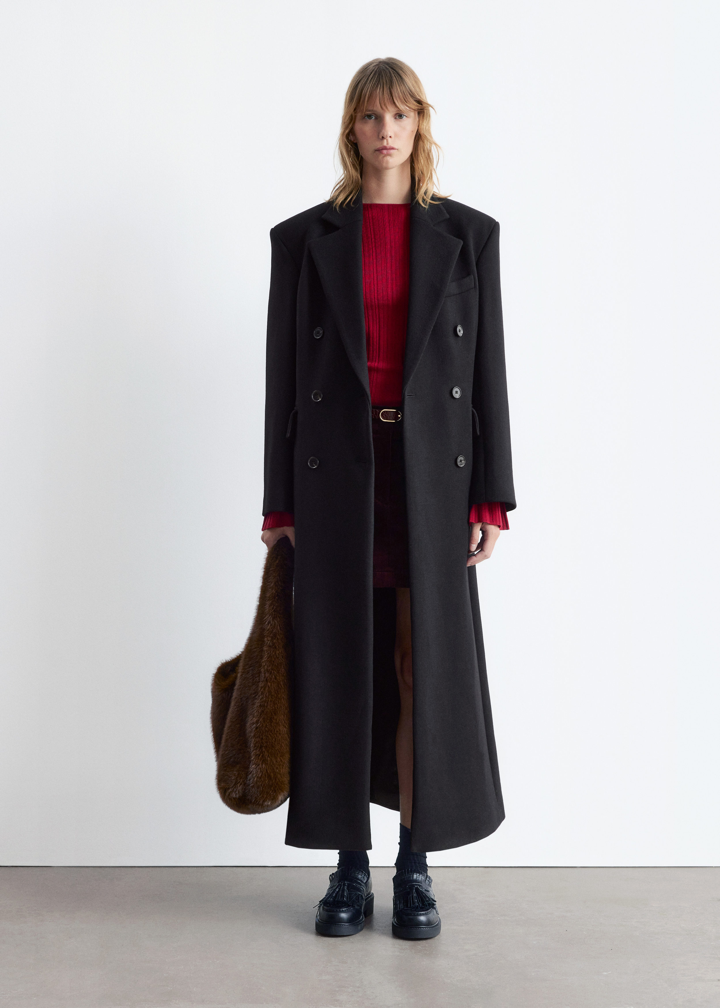 & Other Stories LONG WOOL COAT