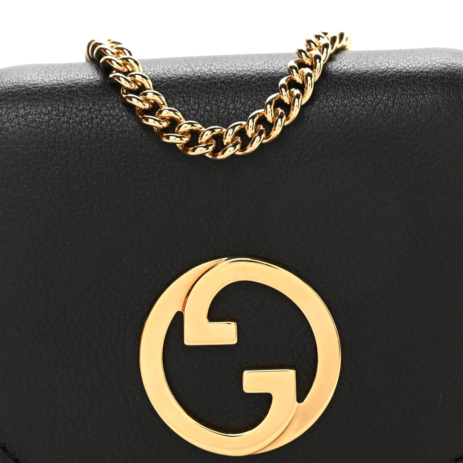 Roxy Calfskin Medium Blondie Chain Wallet Black - Top Club