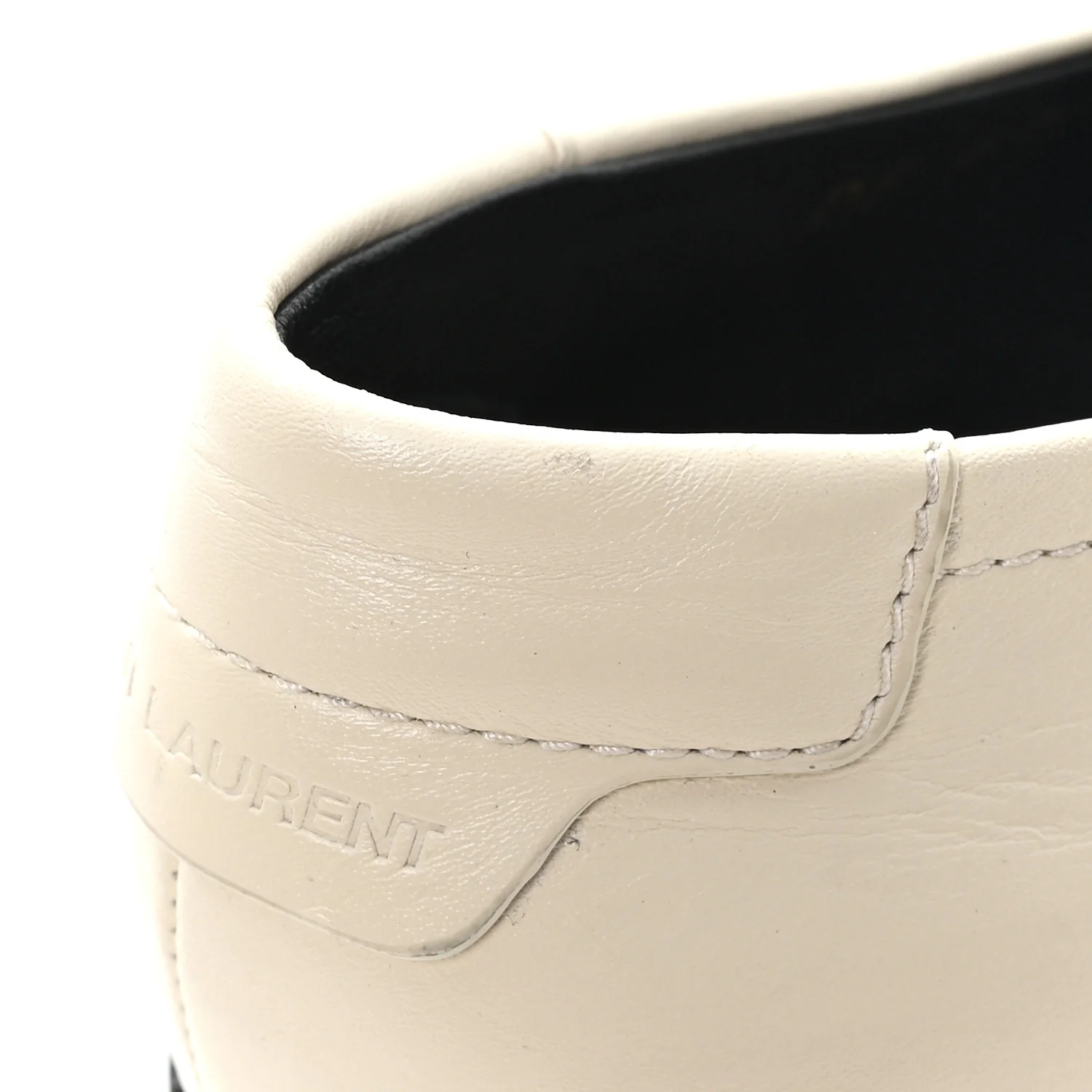 Calfskin Penny Loafers 41.5 Pearl - Top Club