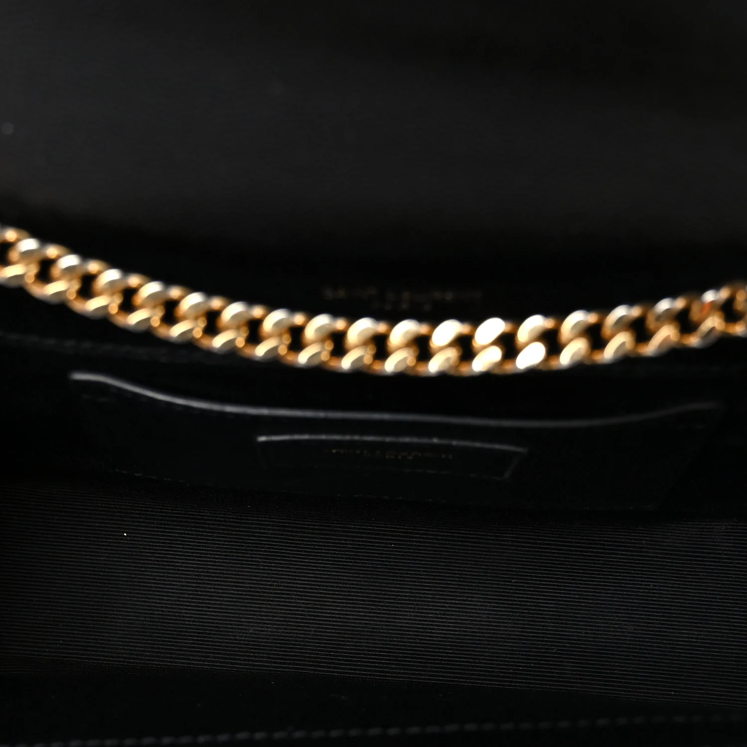 Grain De Poudre Textured Mixed Matelasse Triquilt Small Monogram Satchel Black - Top Club