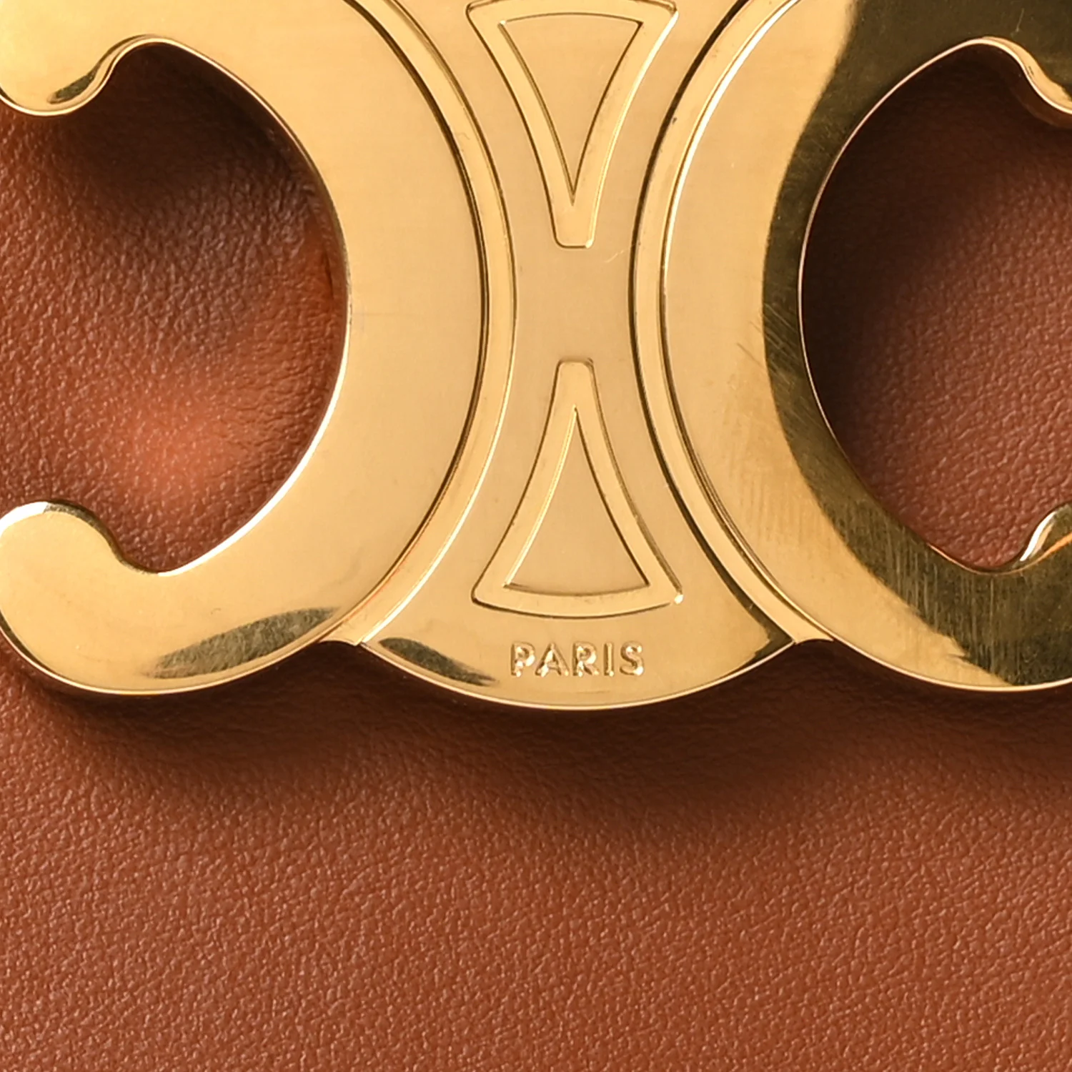 Smooth Calfskin Triomphe Medium Louise Bag Tan - Top Club