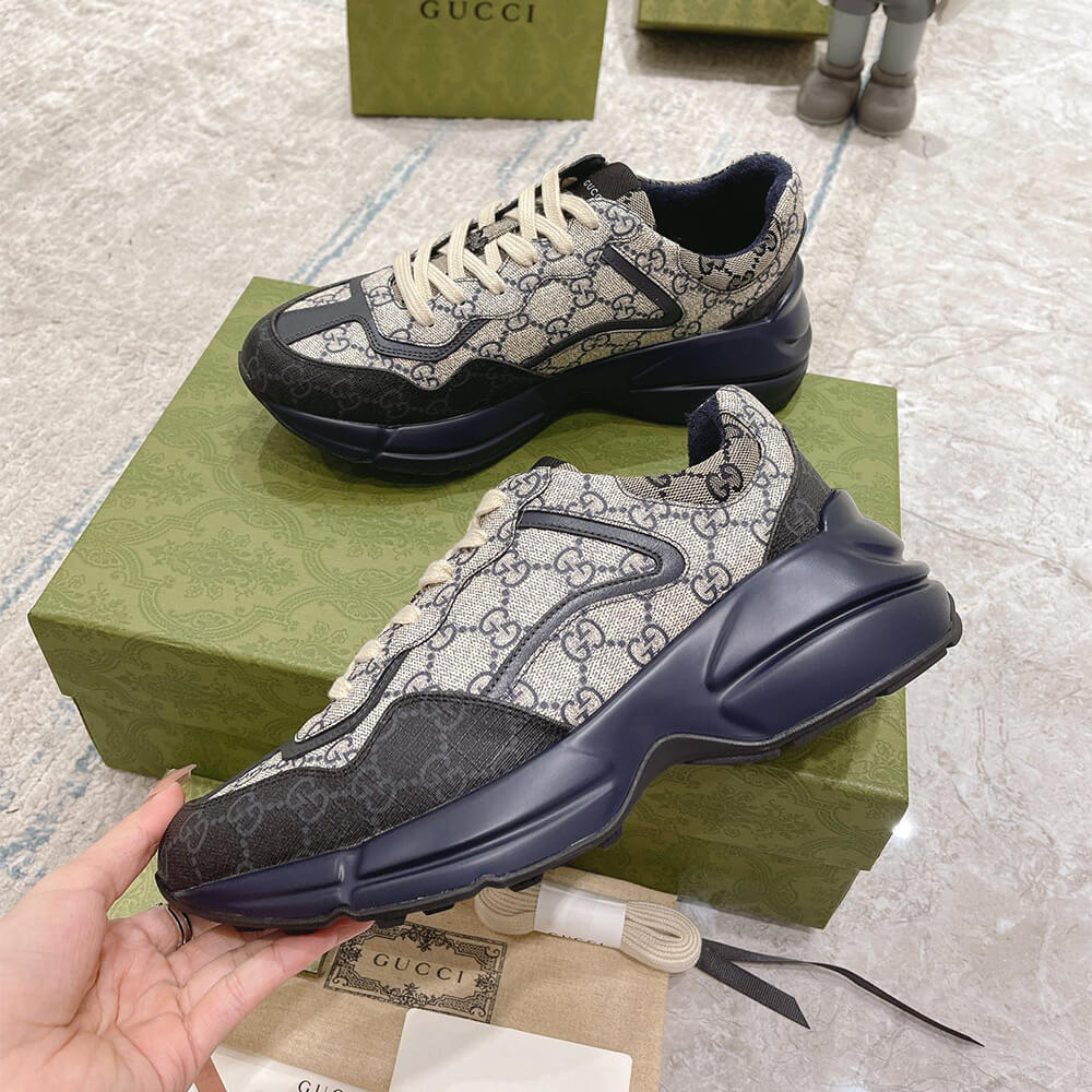 Gucci Multicolor GG Supreme Rhyton Sneaker - Top Club