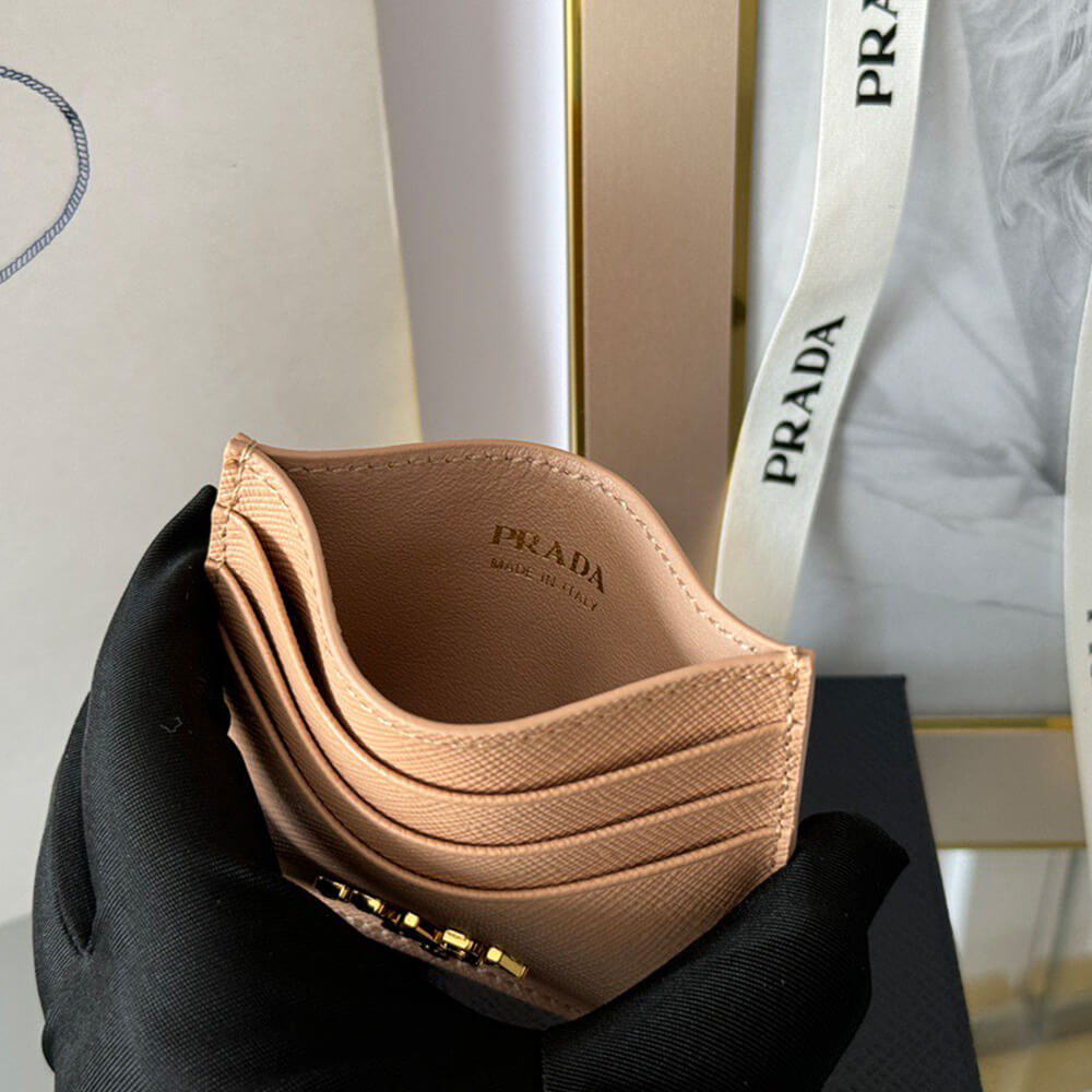 Prada Saffiano Leather Card Holder - Top Club