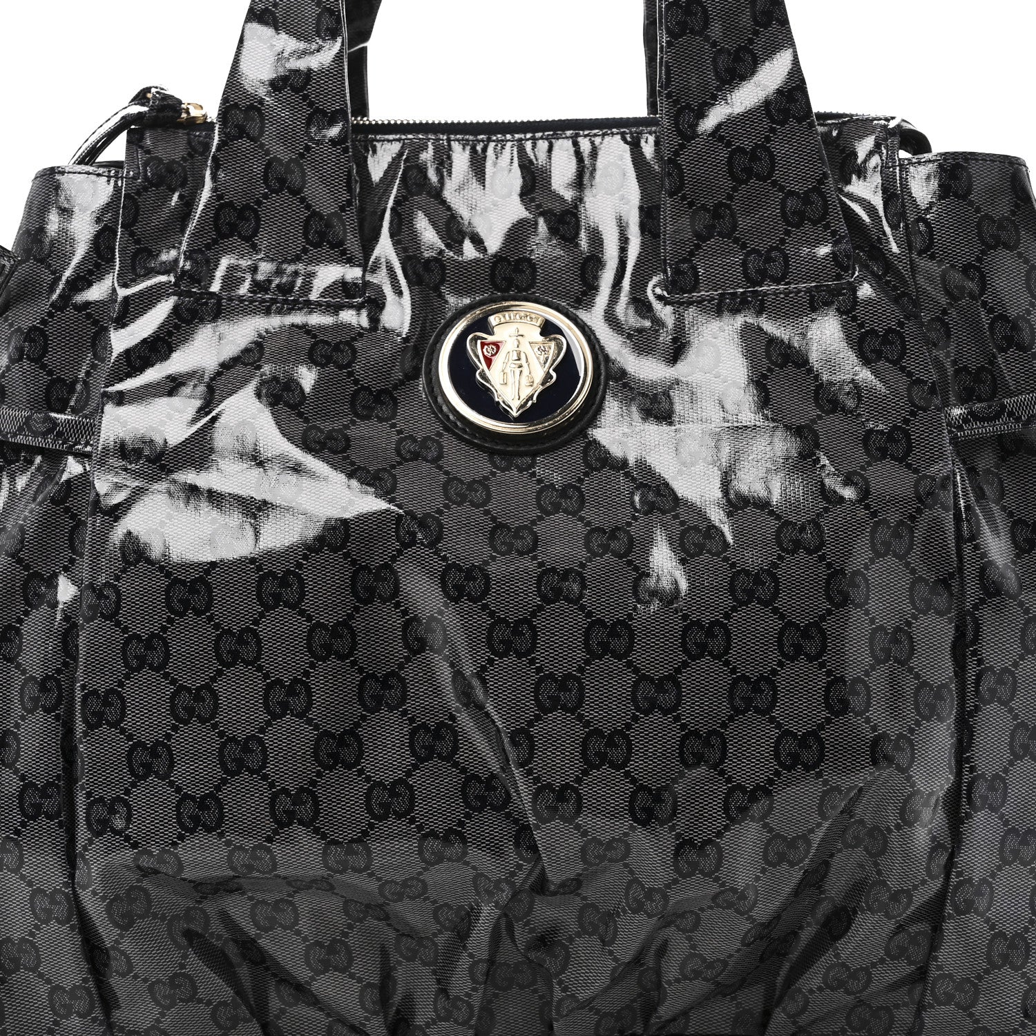 Crystal Monogram Hysteria Tote Navy Blue - Top Club