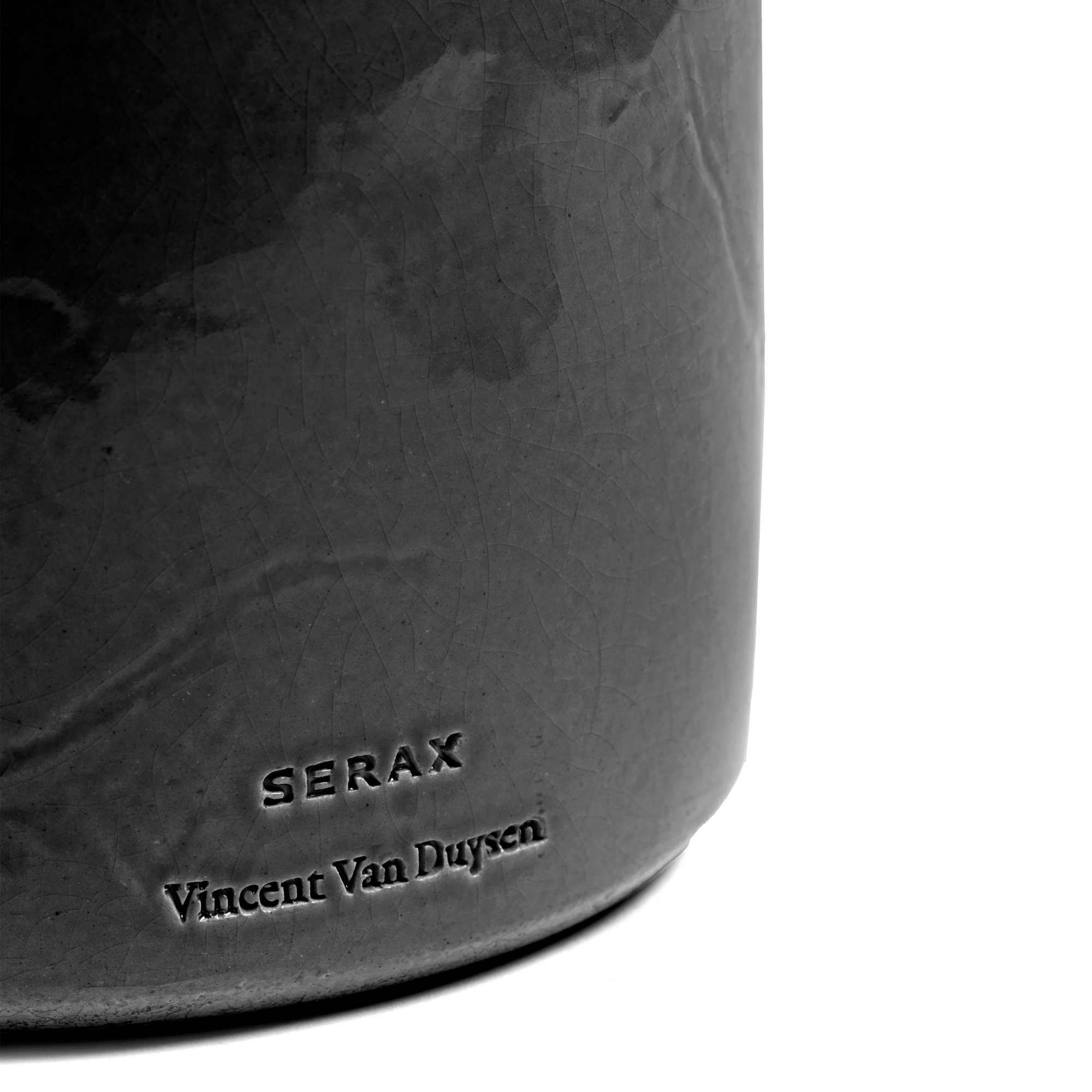 Bloempot Vaso 02 anthracite H19