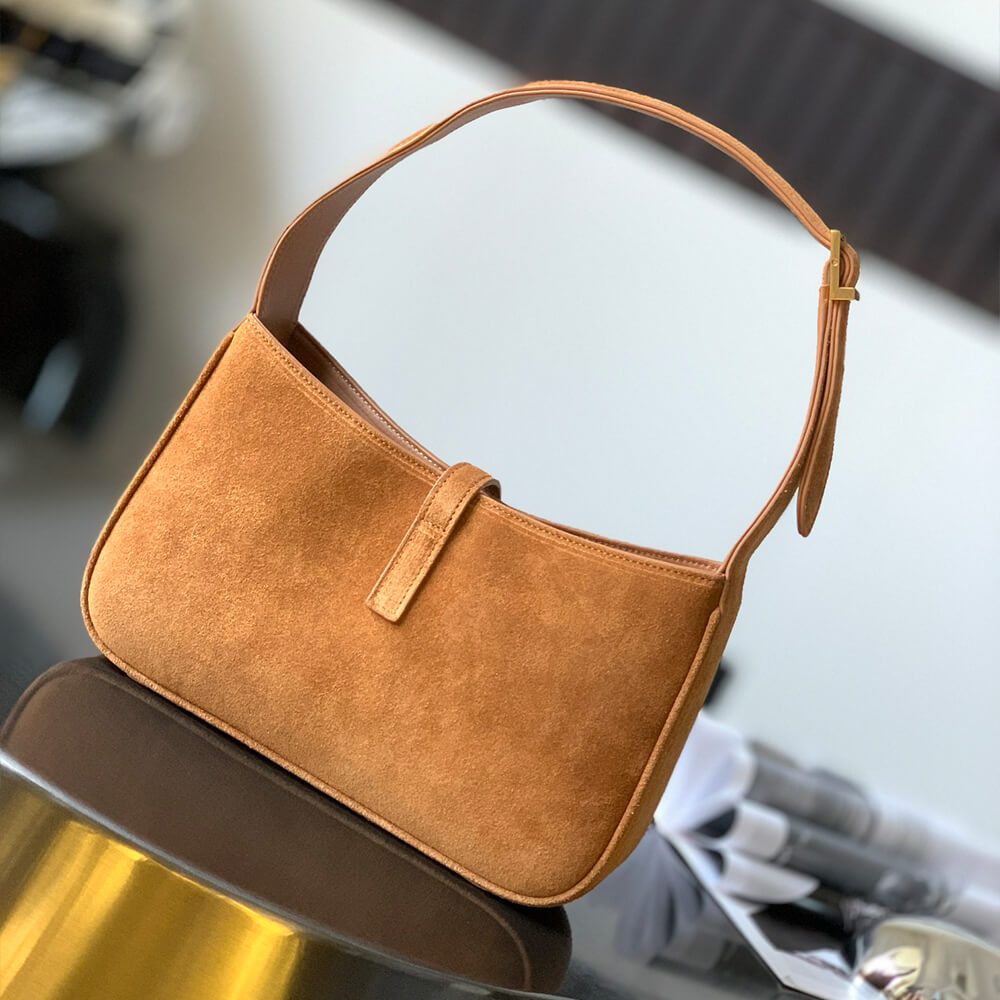 YSL LE 5 A 7 HOBO BAG IN SUEDE - Top Club