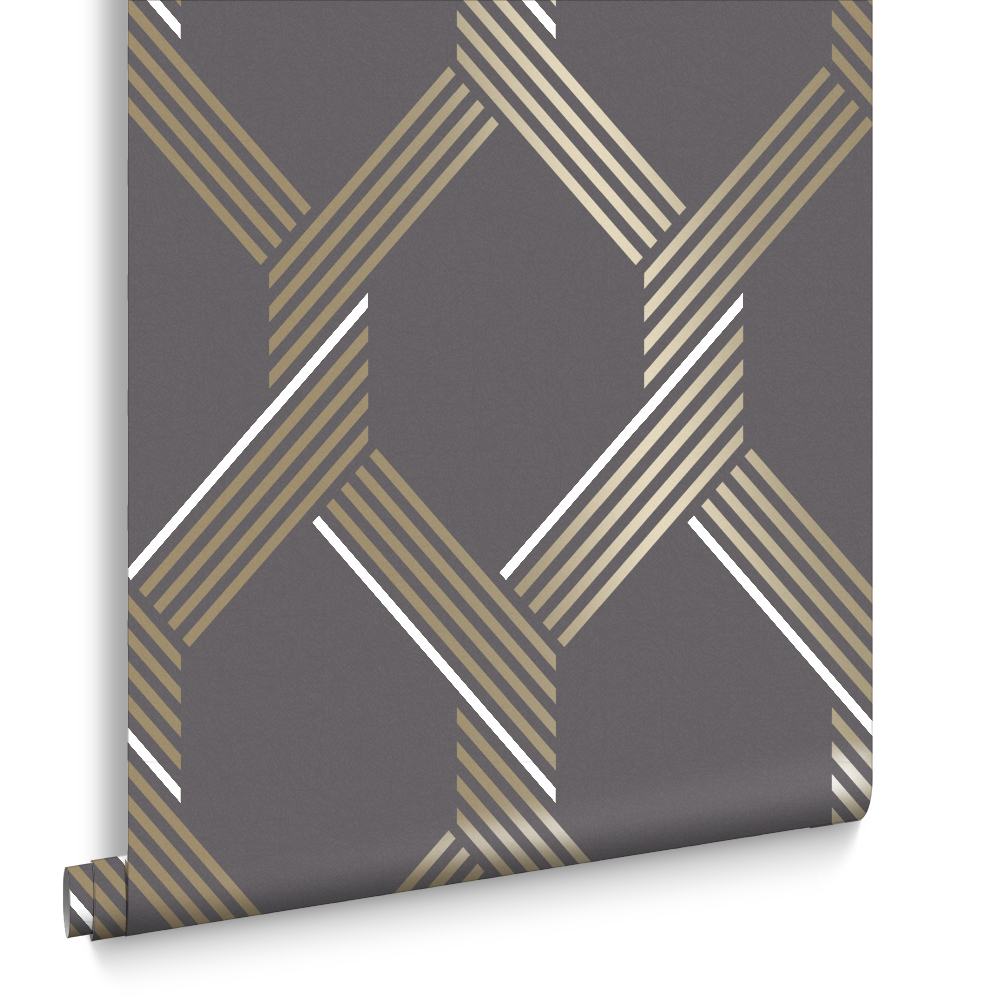 Graham & Brown  vliesbehang  Vector Graphite Gold Graham & Brown  vliesbehang  Vector Graphite Gold