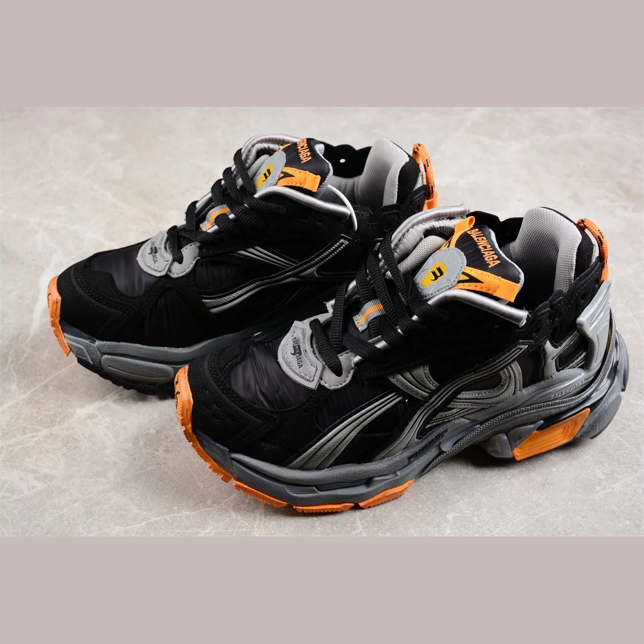 BALENCIAGA RUNNER x BLACK GREY ORANGE - Sneaker Replica Workshop