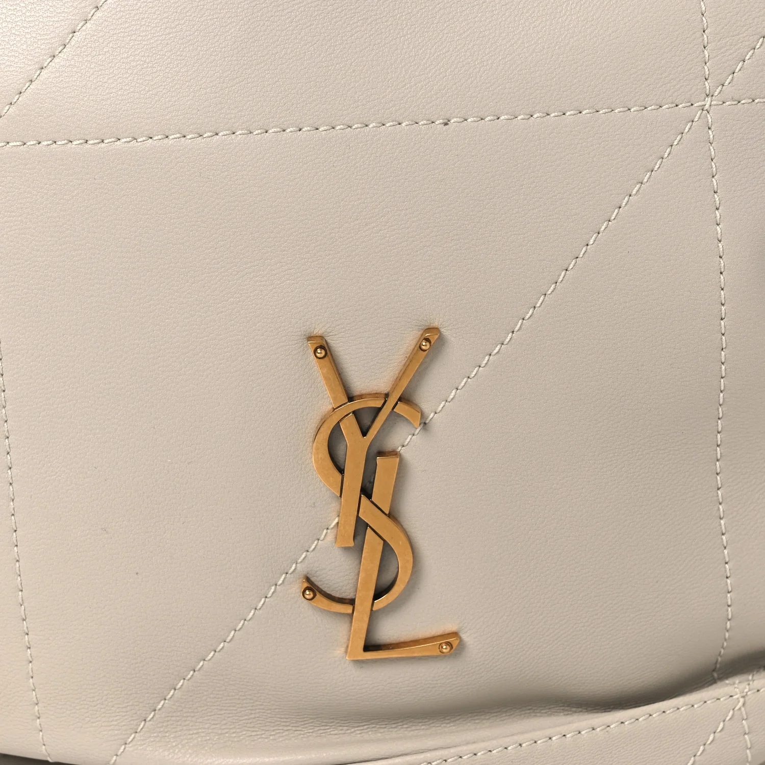 Lambskin Matelasse Monogram Medium Jamie 4.3 Pochon Blanc Vintage - Top Club