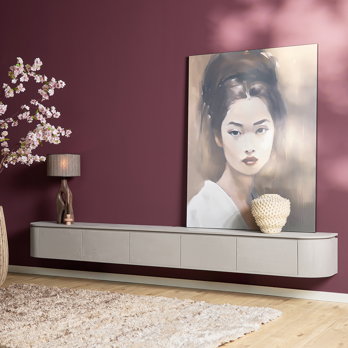 Tv meubel Houdini Taupe 280 cm