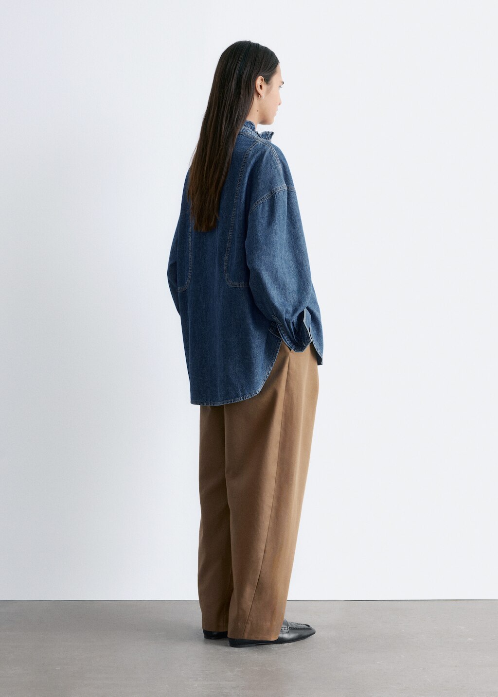 & Other Stories OVERSIZED DENIM BLOUSE