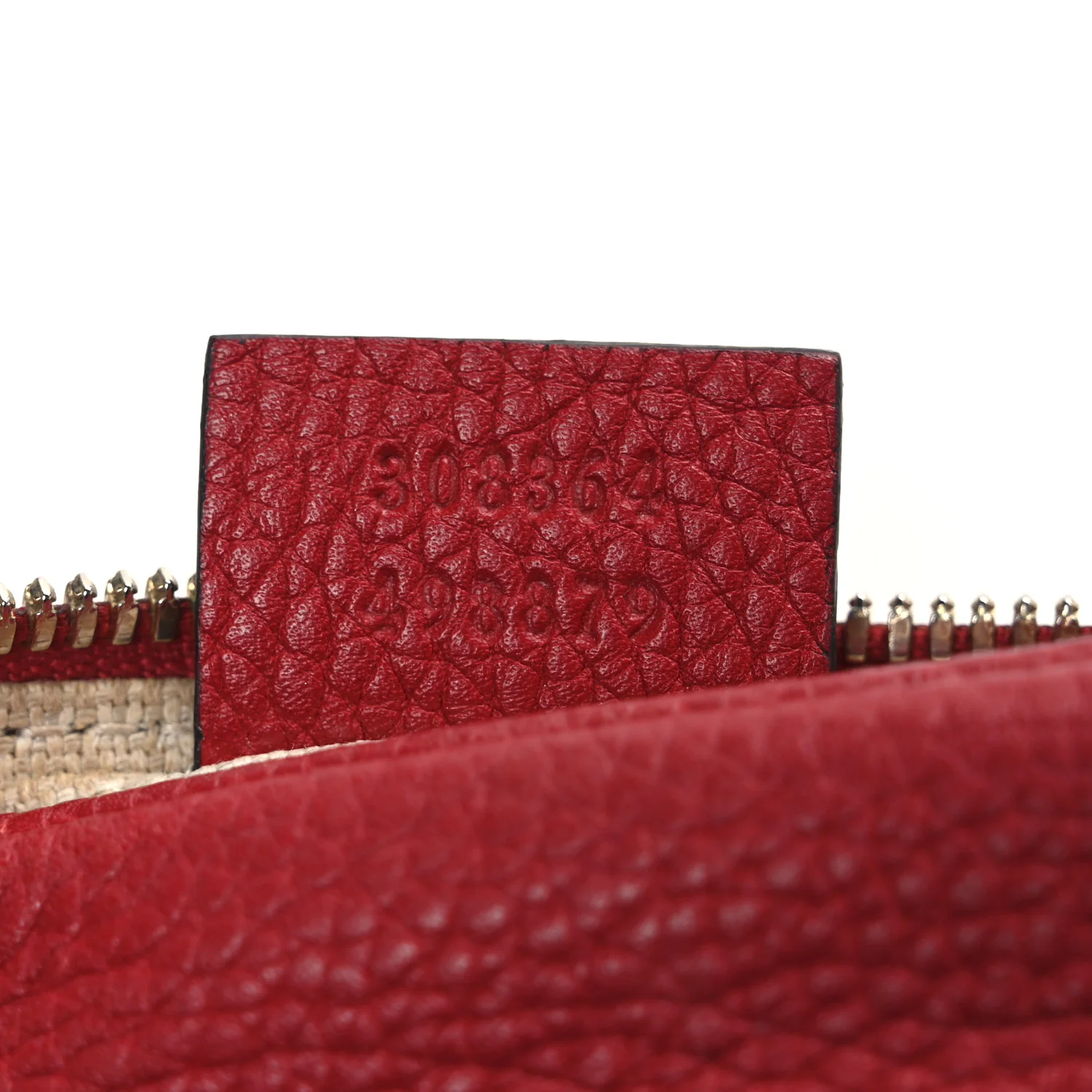 Pebbled Calfskin Small Soho Disco Bag Vibrant Red - Top Club