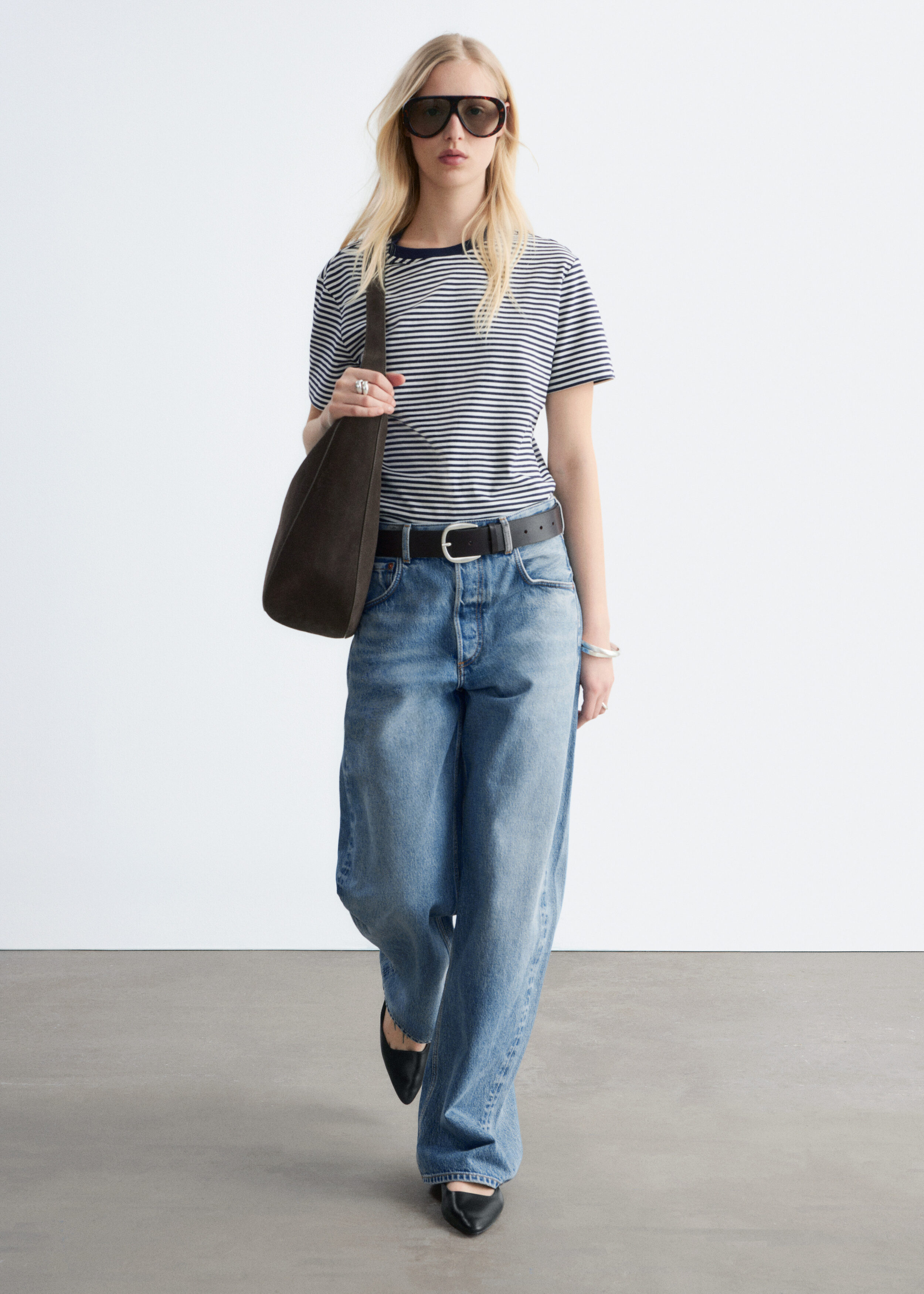 & Other Stories COTTON CREW-NECK T-SHIRT