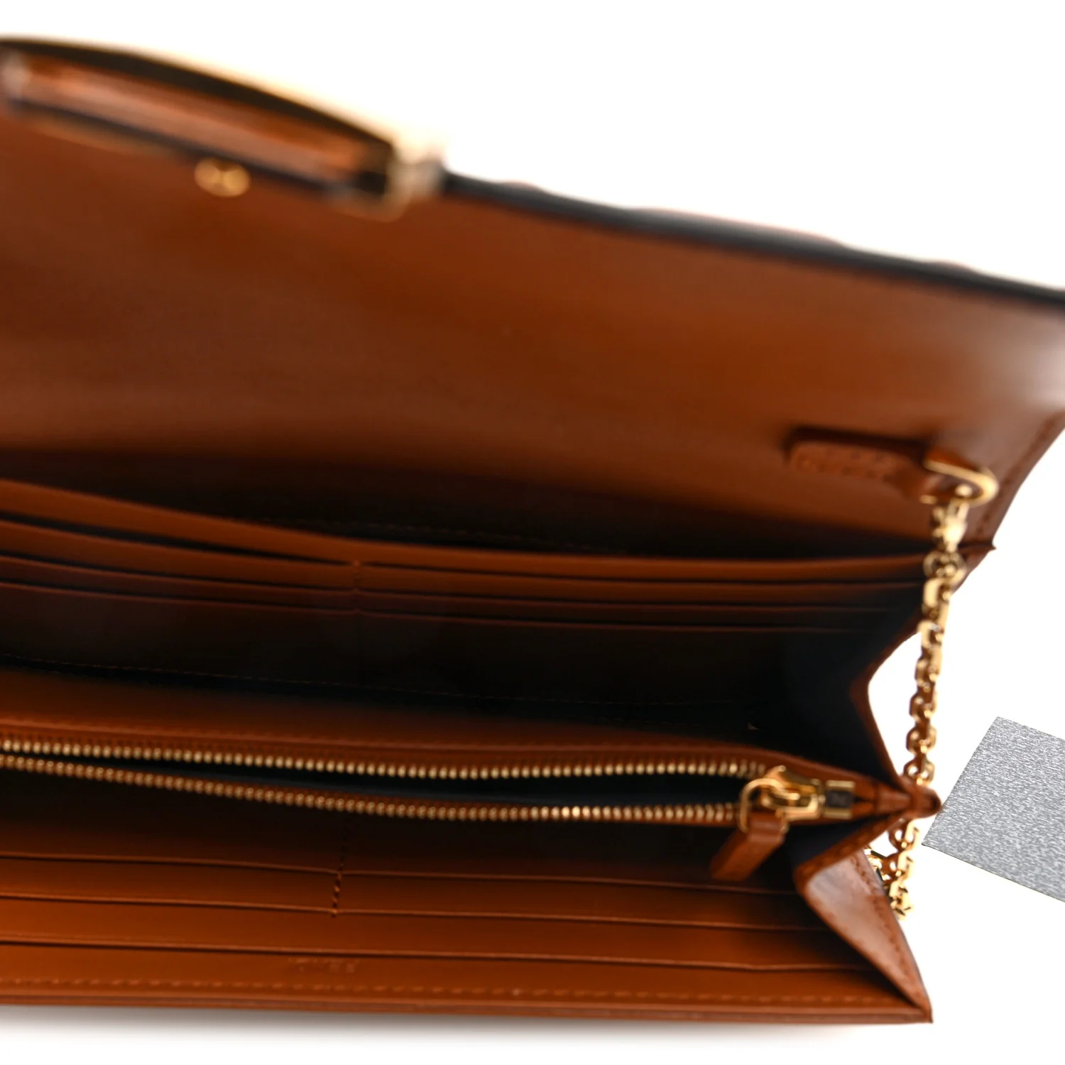 Nappa Matisse FF Embossed Continental Wallet On Chain Coloniale - Top Club
