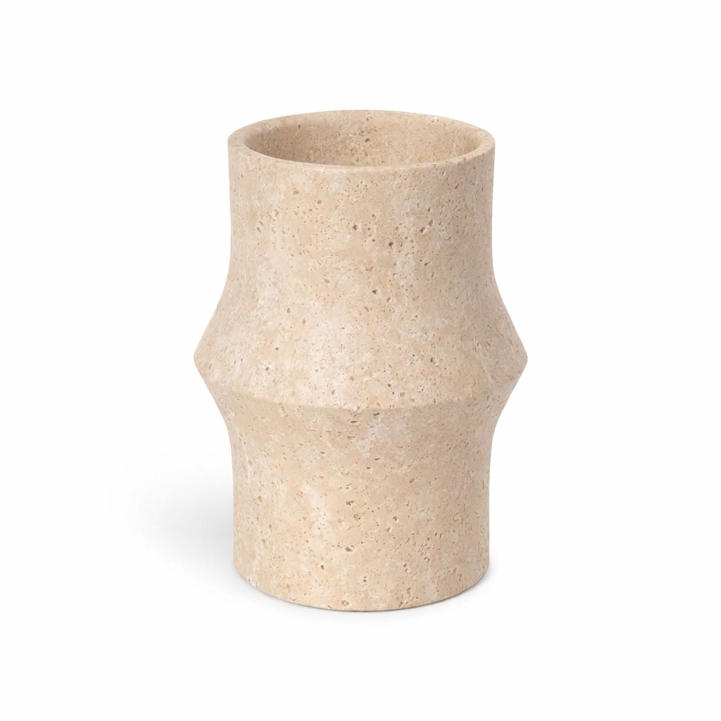Travertine design vaas