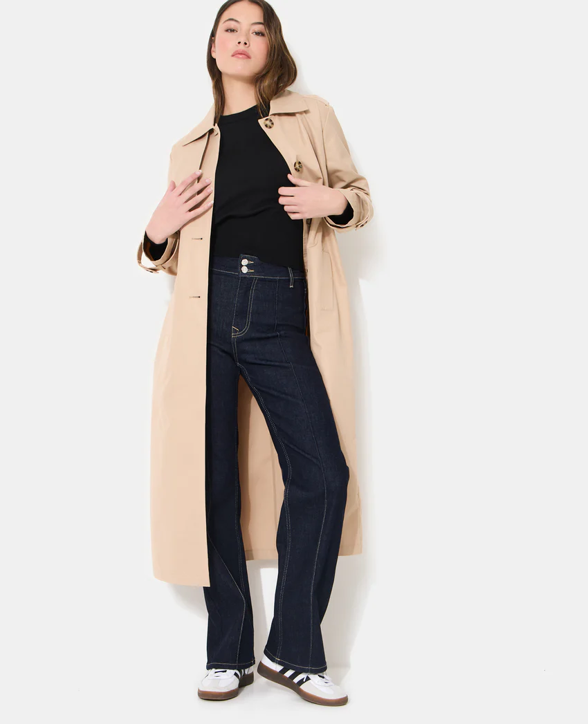 Pimkie Trench long avec ceinture à nouer