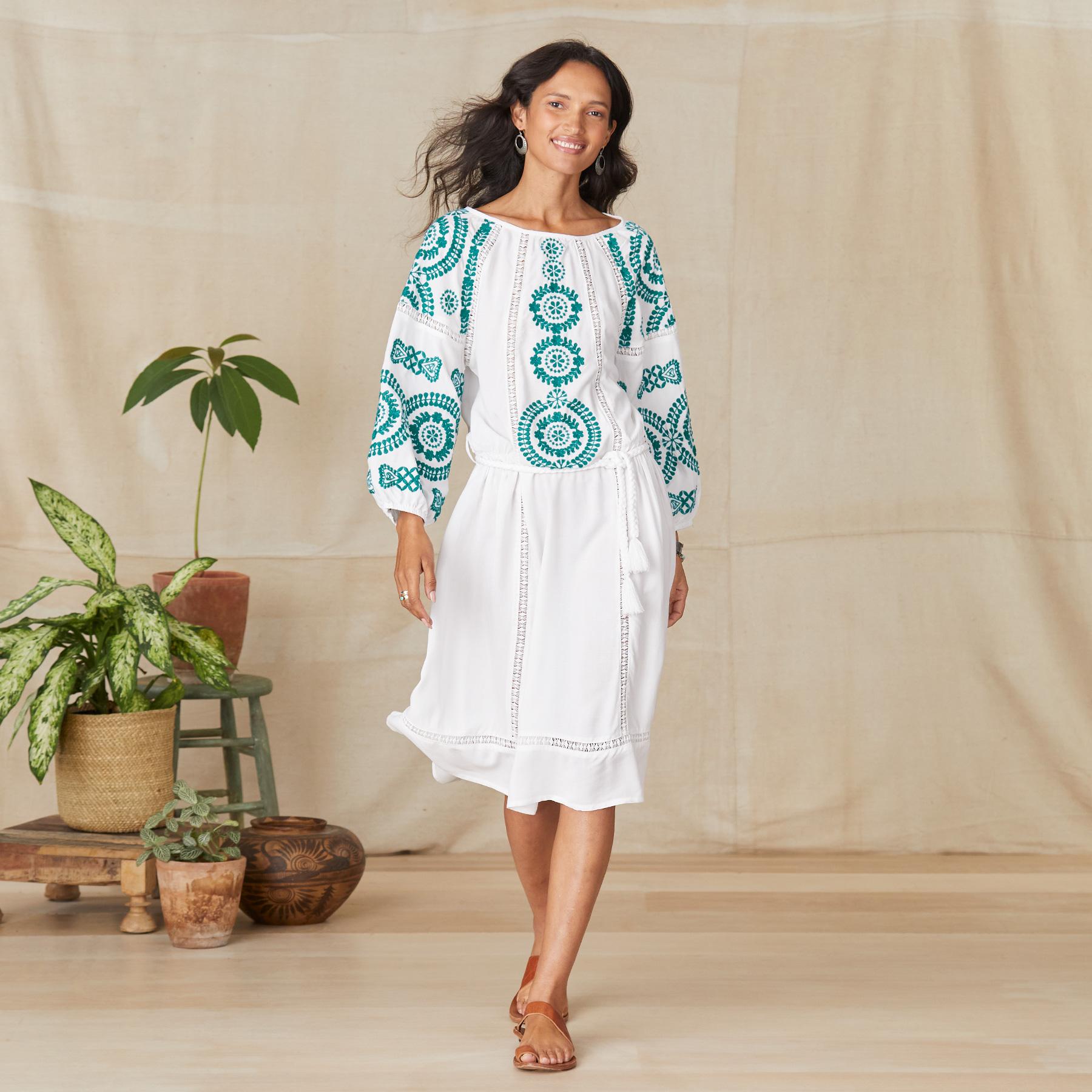 Suzume Embroidered Dress - Sundance Living