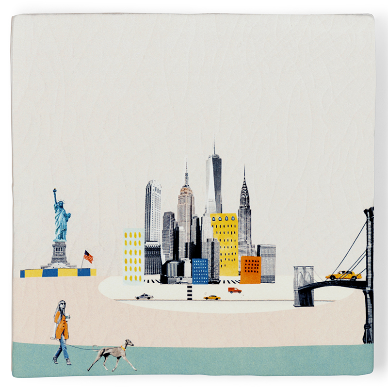 Wandtegel Awakening New York S