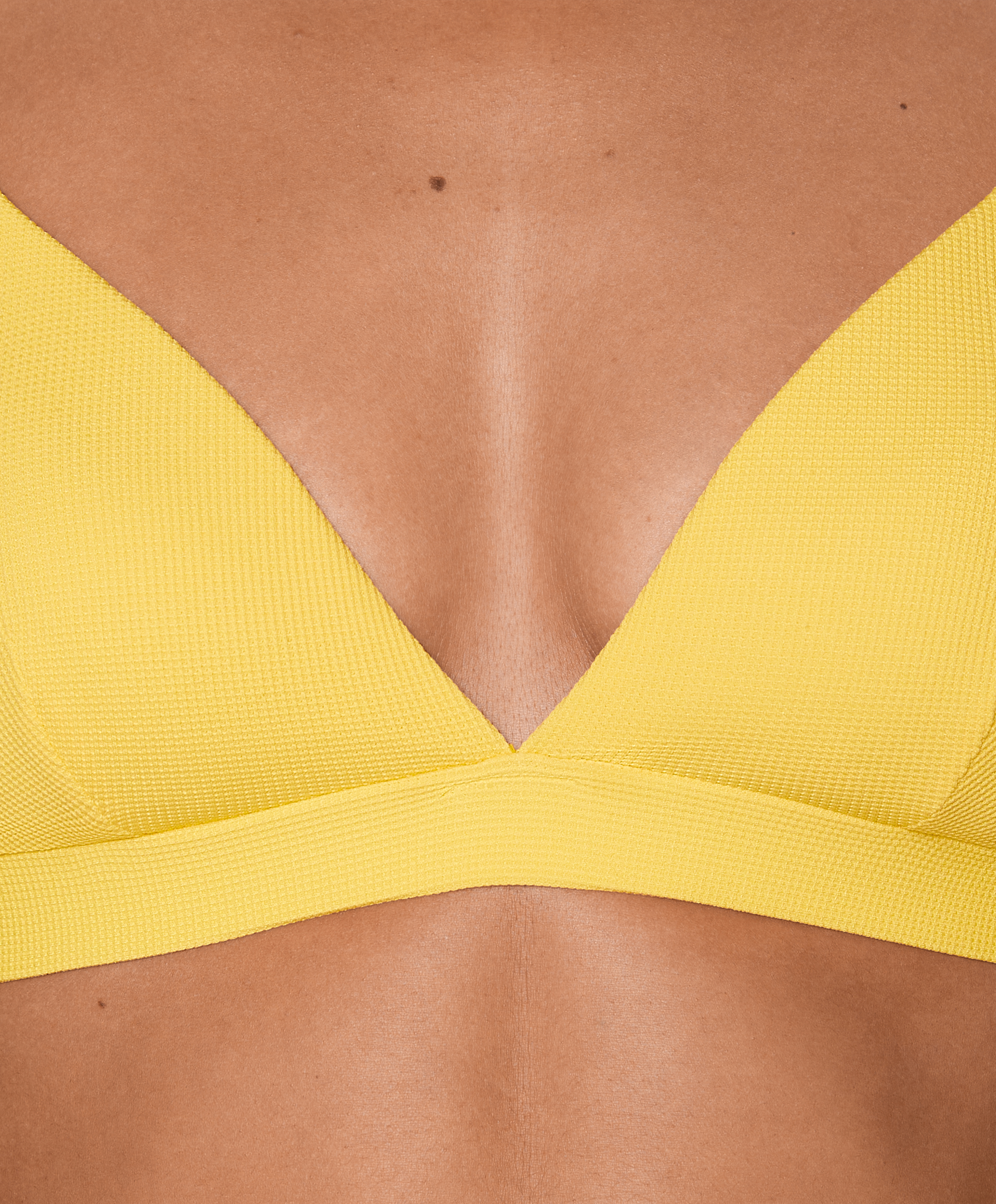 OYSHO Piqué triangle bikini top