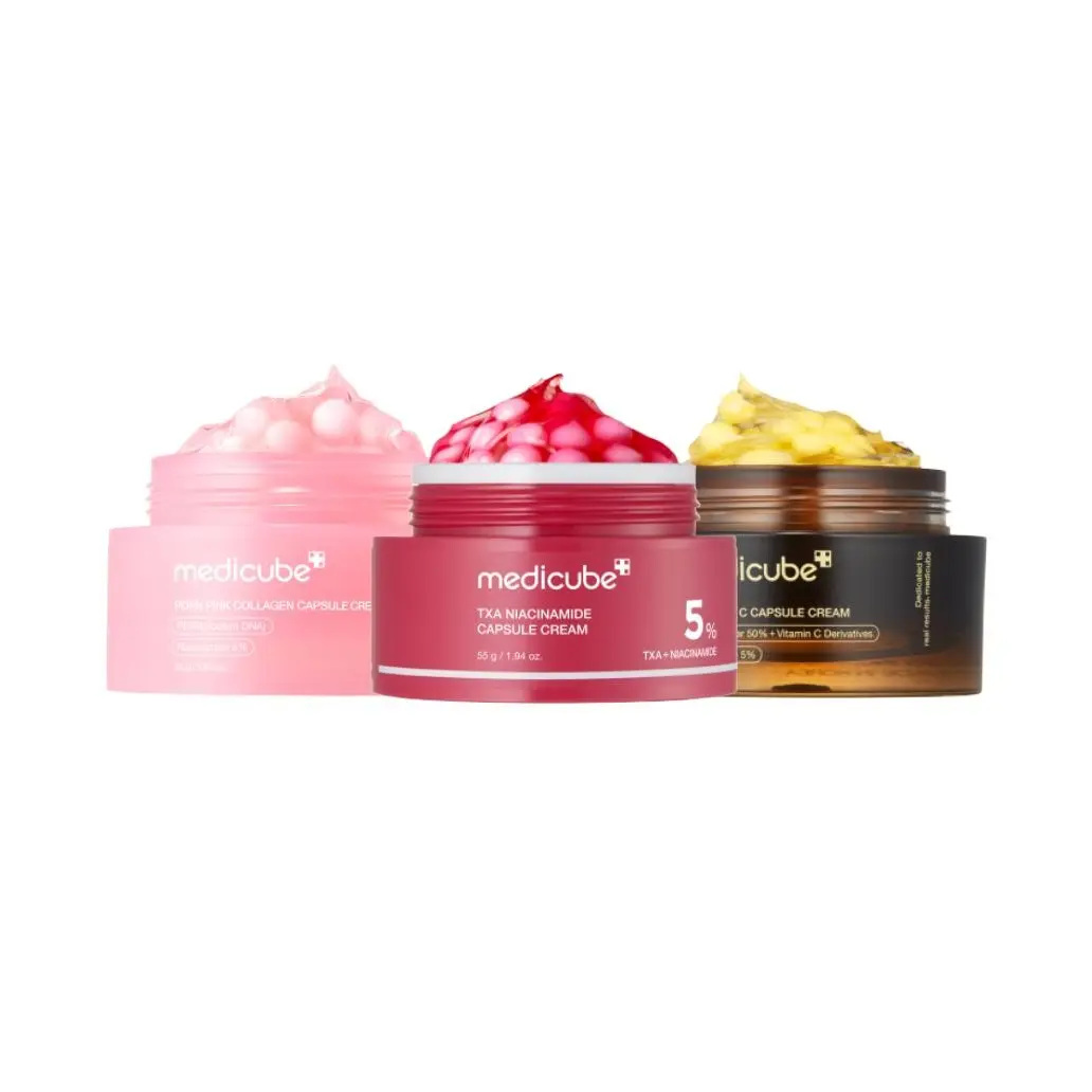 [medicube] Deep Vita C Capsule Cream| Golden Boba Cream| Vitamin Capsule| Uneven Skin Tone| Glowy Skin| Customizable Skincare