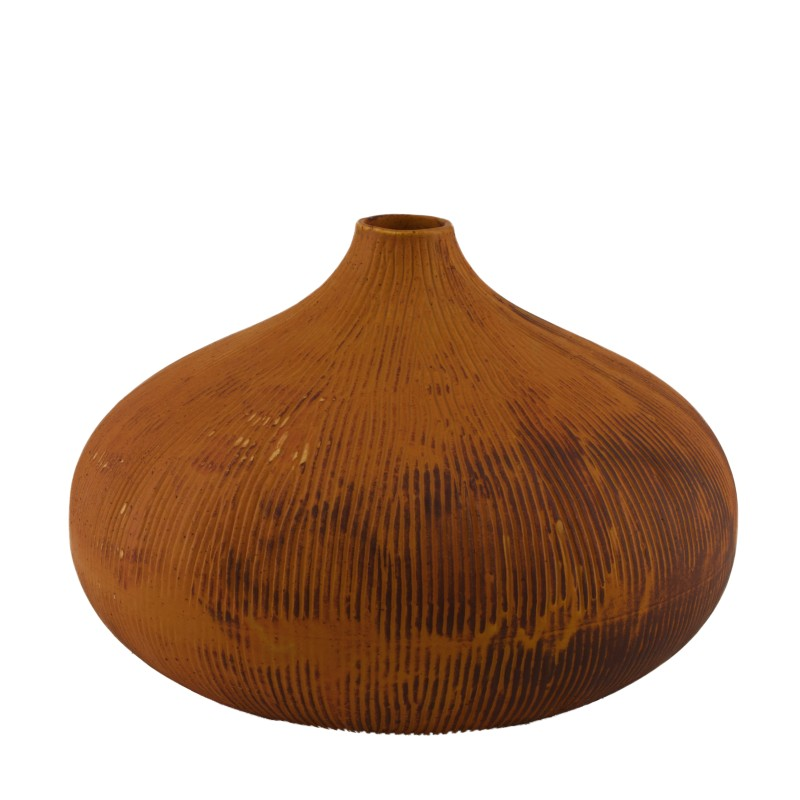 Vase ceramic brown