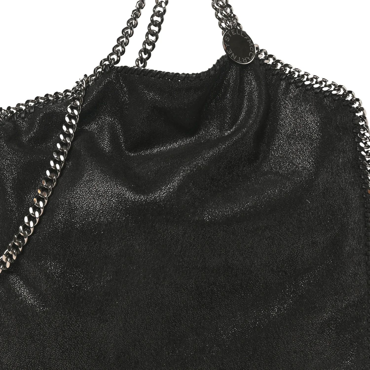 Shaggy Deer Falabella Fold Over Tote Black - Top Club