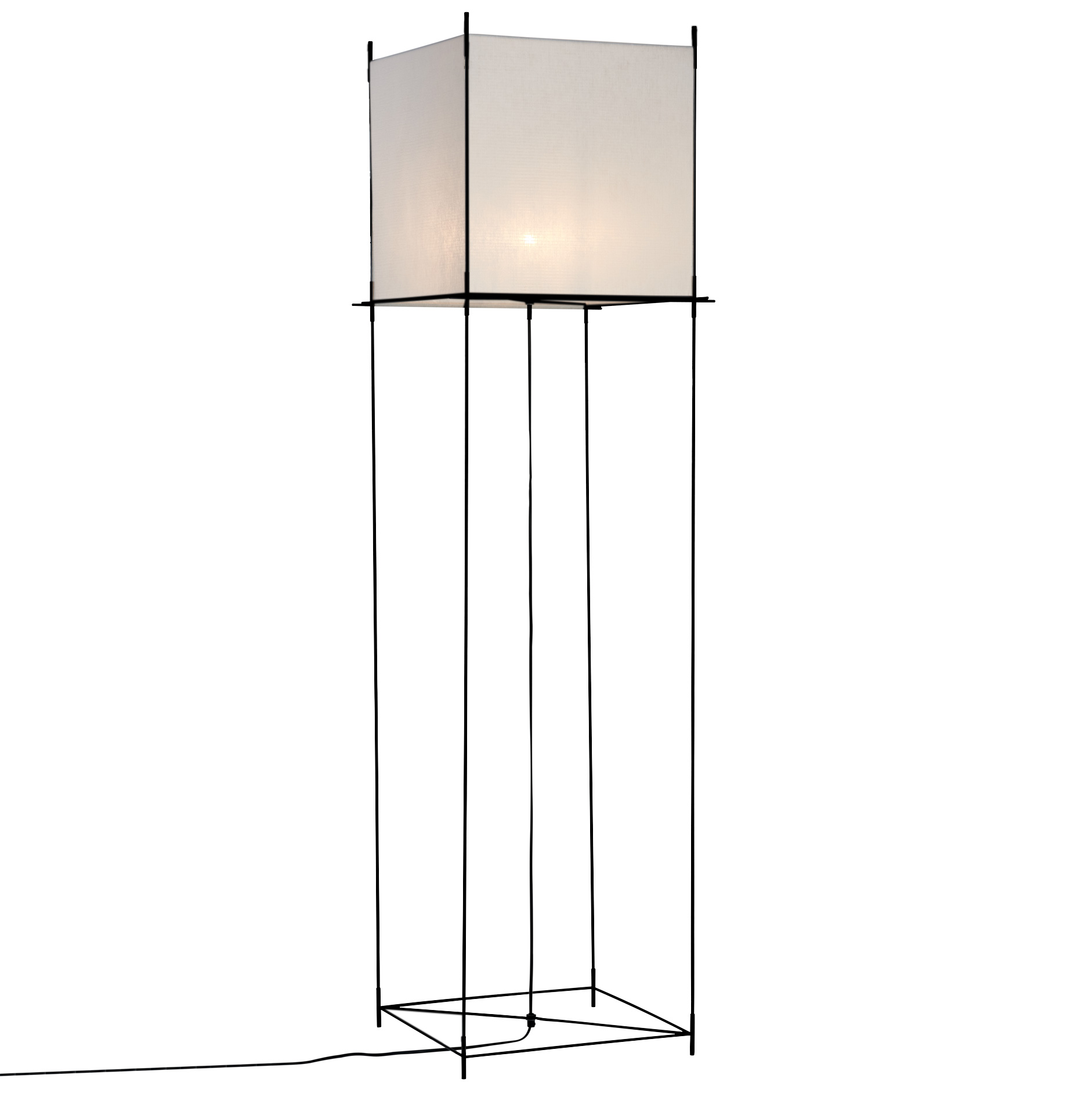 Vloerlamp Lotek Classic 4 hoogtes zwart