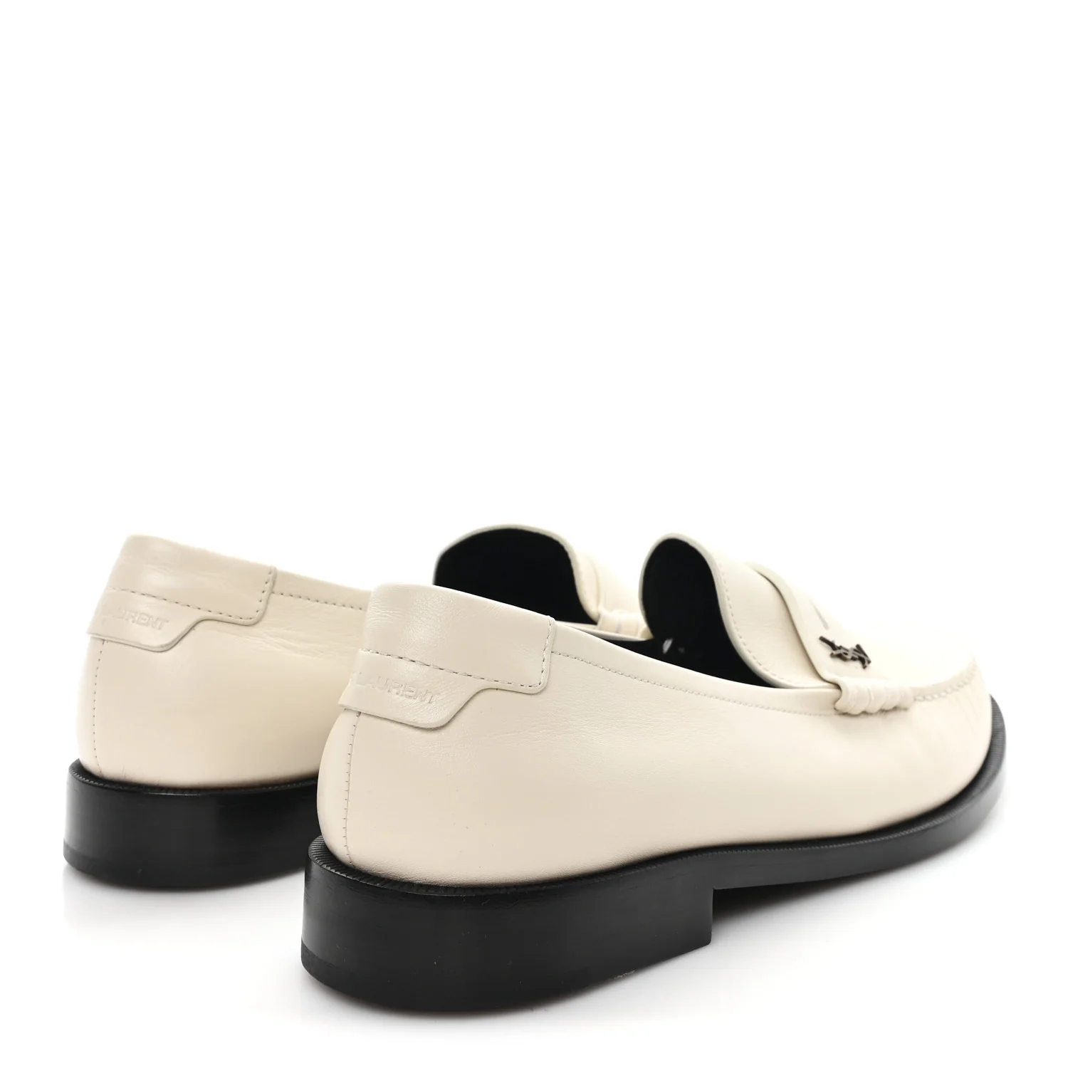Calfskin Penny Loafers 41.5 Pearl - Top Club