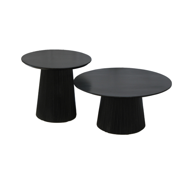 Salontafel Rome Zwart set van 2