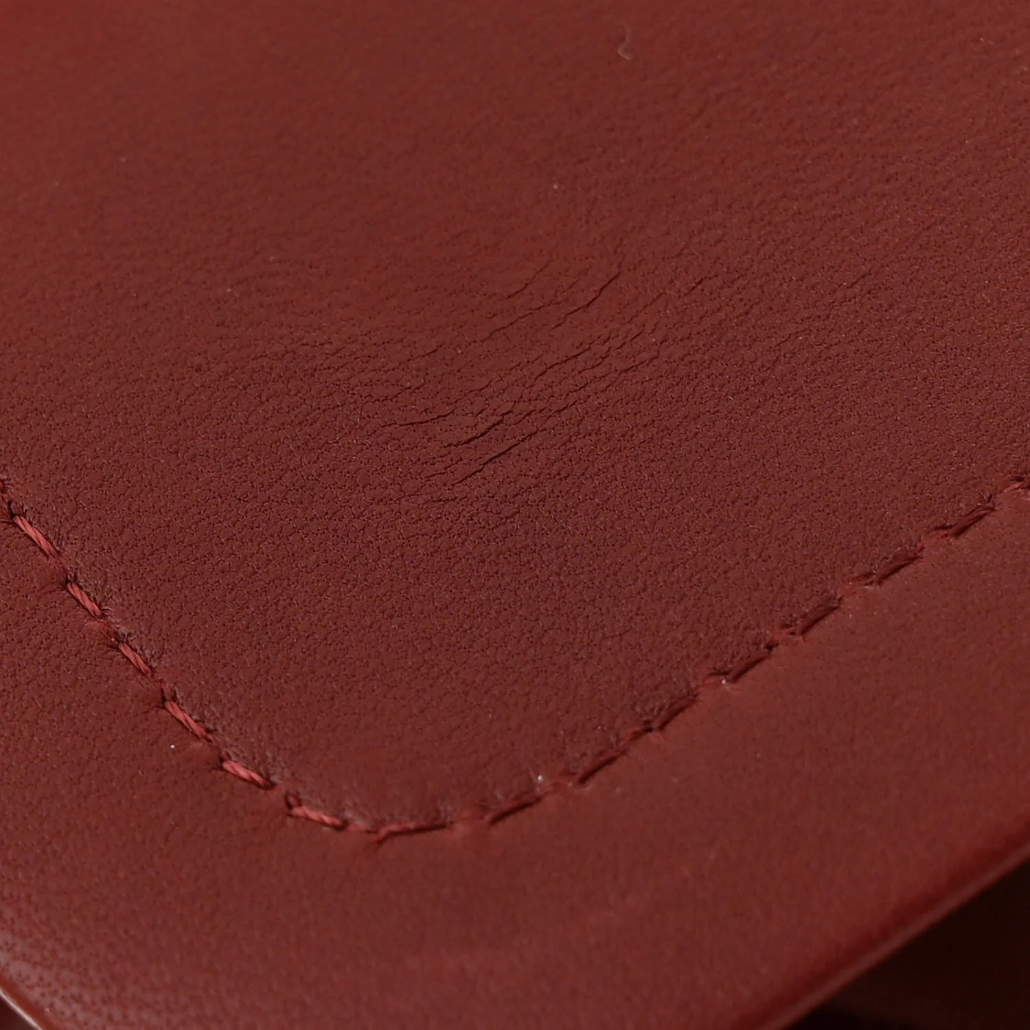 Lambskin Quilted Medium Double Flap Burgundy - Top Club
