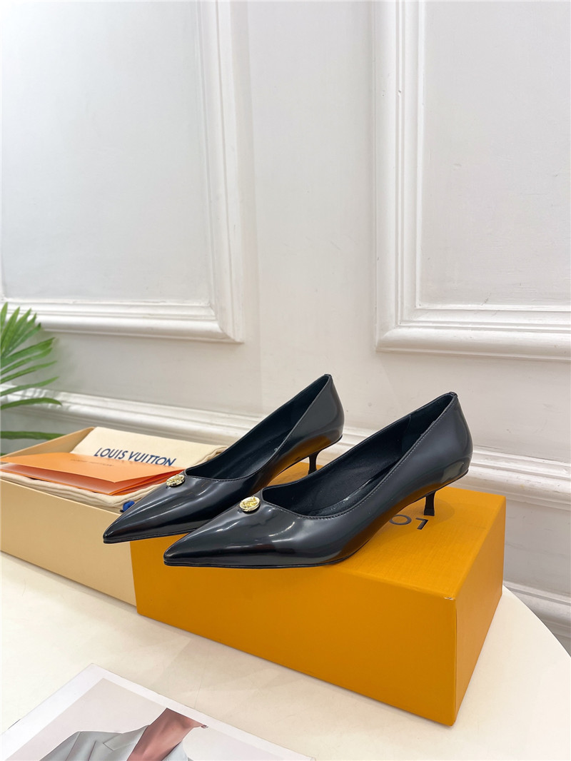louis vuitton LV new metal buckle pointed toe shoes - Sneaker Replica Workshop