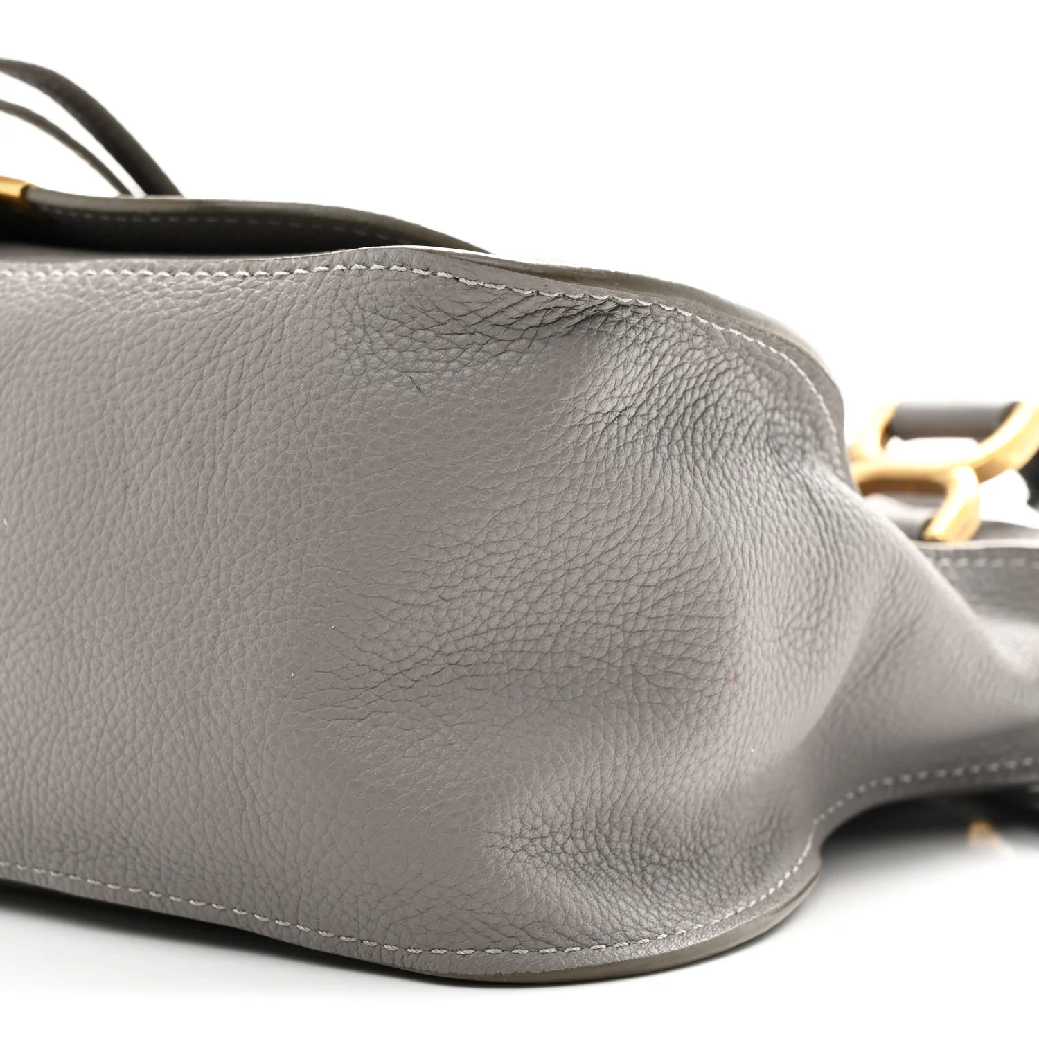 Calfskin Medium Marcie Satchel Cashmere Grey - Top Club