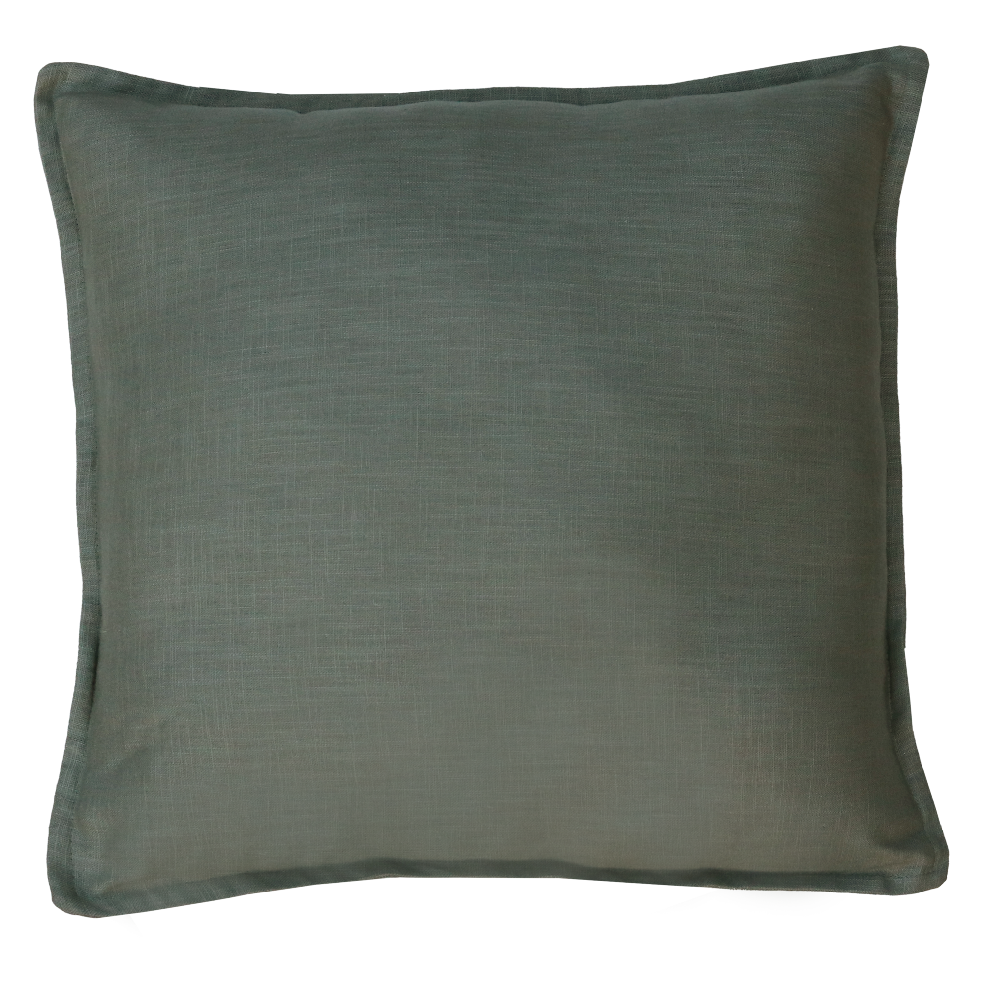 Sierkussen grof linnen jade groen 48x48 cm