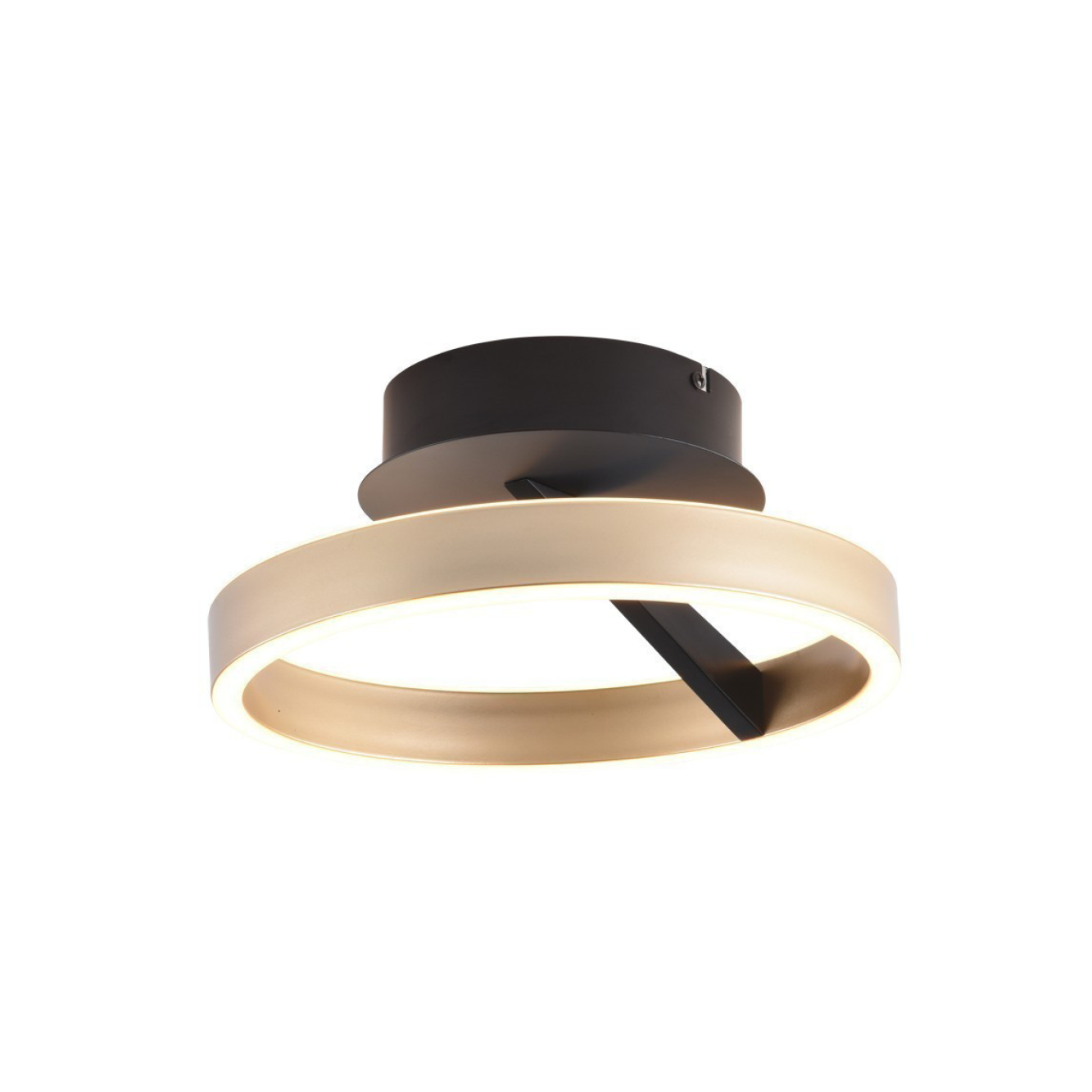 Plafondlamp Otto Ø30 cm zwart/goud