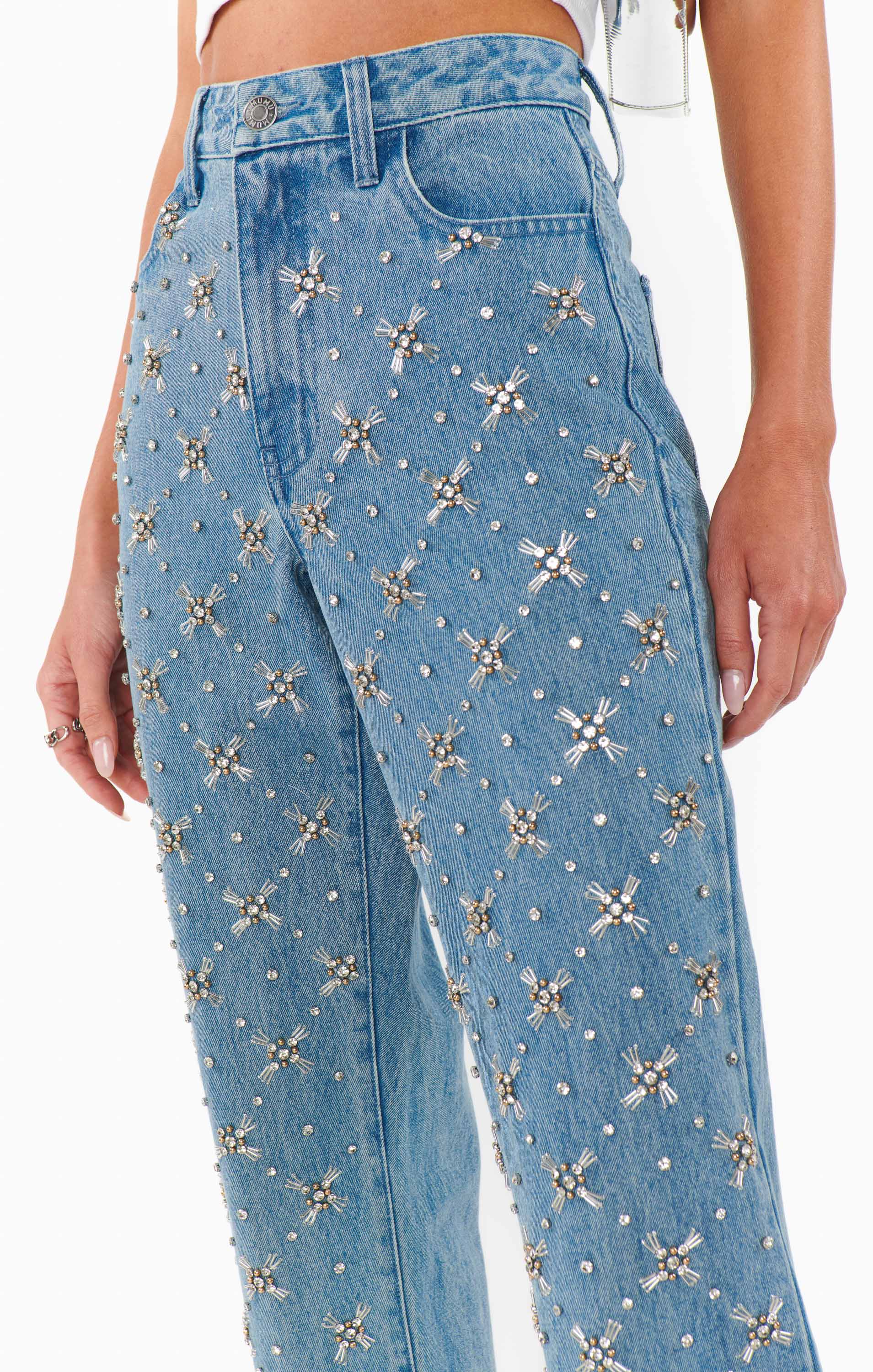 Icon Jeans ~ Jeweled Indigo