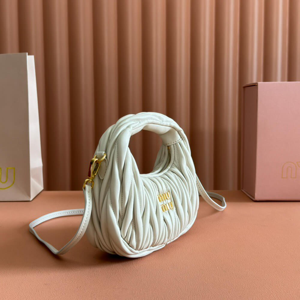 Mini Wander matelasse nappa leather hobo bag(high-end grade) - Top Club