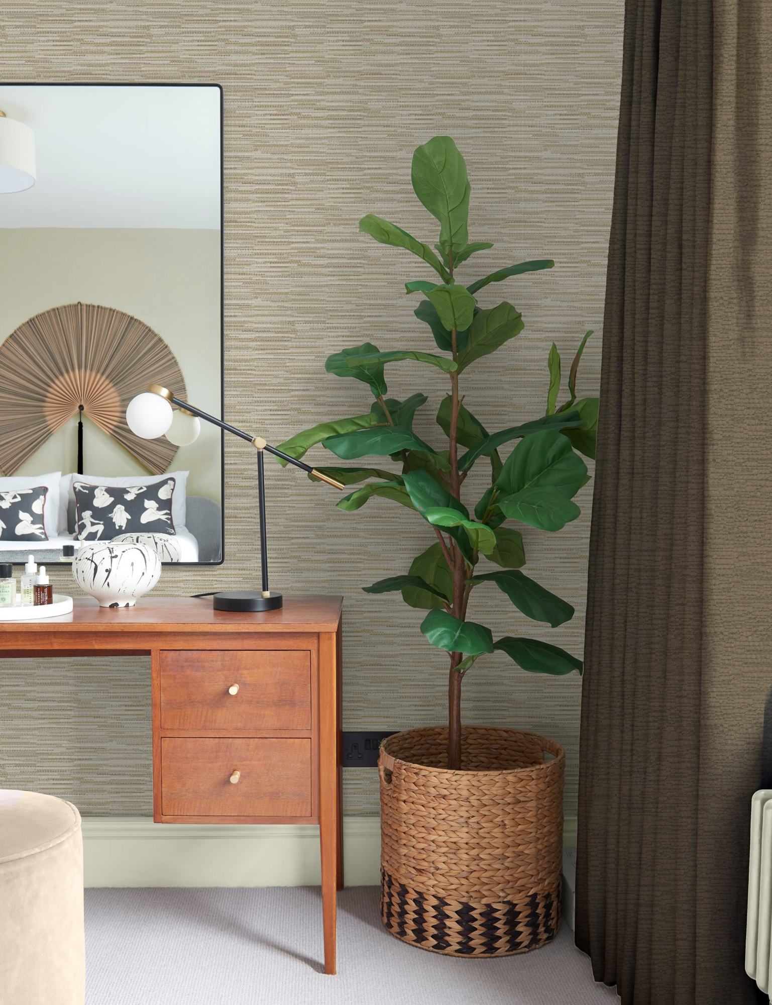 Graham & Brown - Vliesbehang Empress Grasscloth Neutral - 10mx52cm