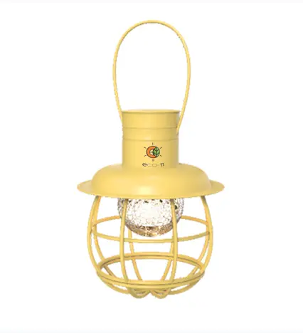 eco-π Magical Mushroom Solar Light - Solar powered lamps, Fairy Garden Decor, Enchanted Outdoor Night Light for Patio, Yard, or Pathway (Iron Resin)