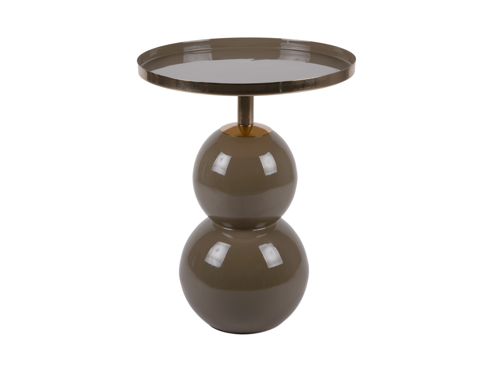 Side table Nora iron enamel moss green