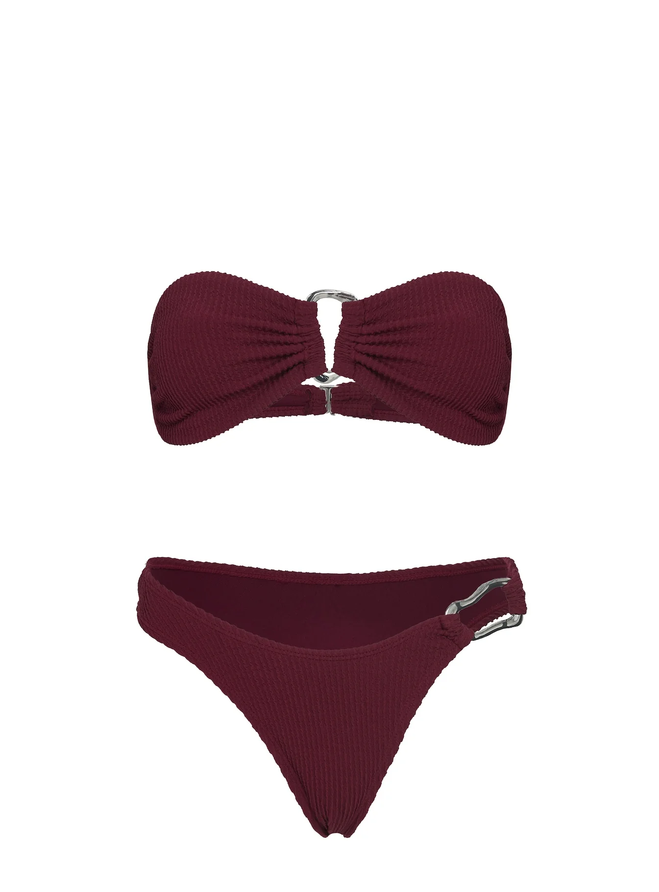 Zemi Hardware Bandeau Bikini Top Red