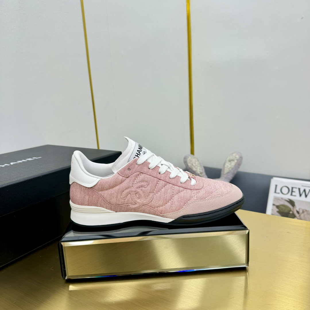 Chanel G45839 Women 24B Trainers Shiny Calfskin Calfskin   Suede Calfskin C91254 - Sneaker Replica Workshop