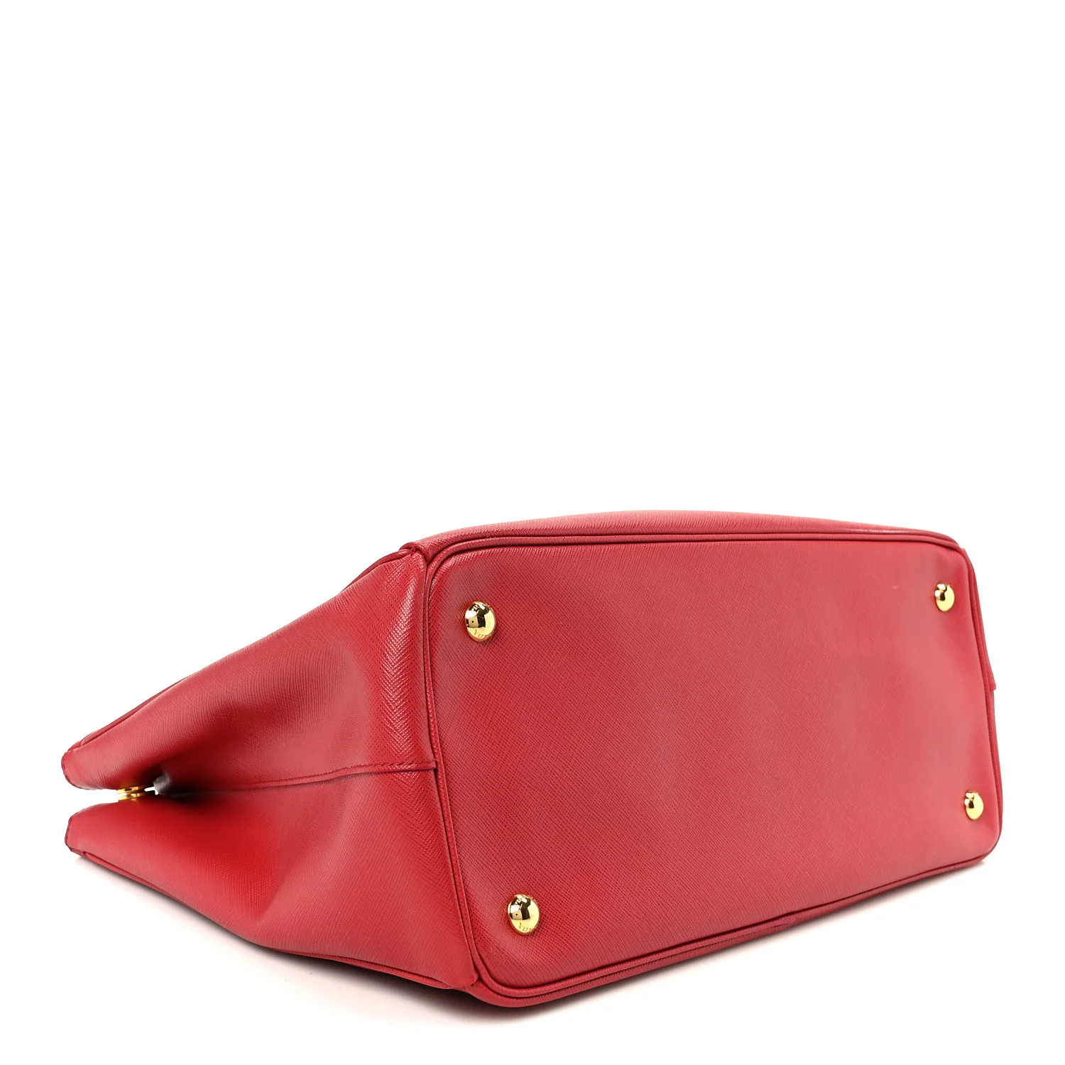 Saffiano Lux Large Double Zip Tote Fuoco - Top Club