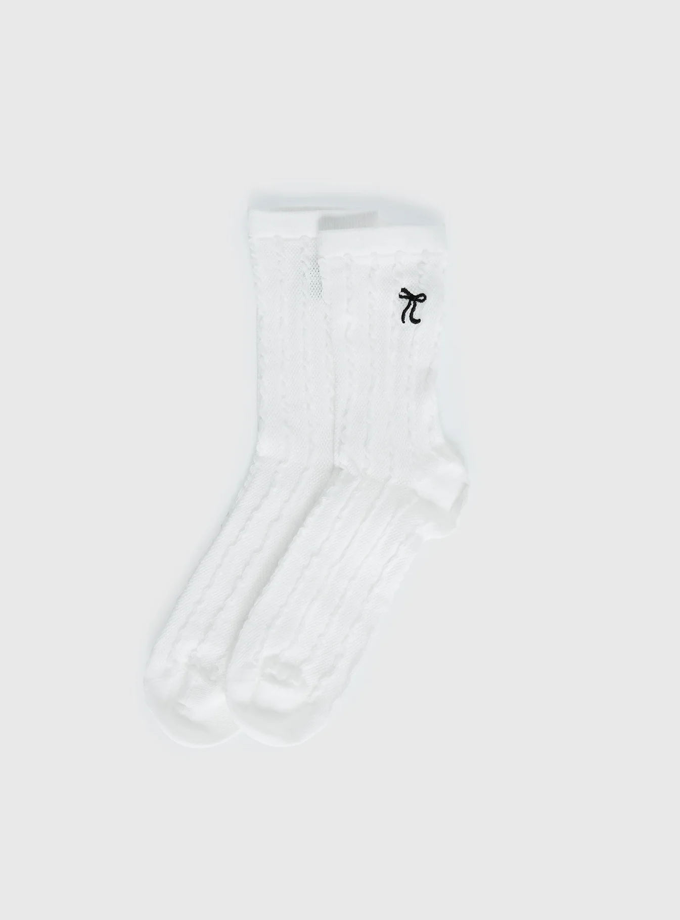 Introduction Cable Knit Socks Cream