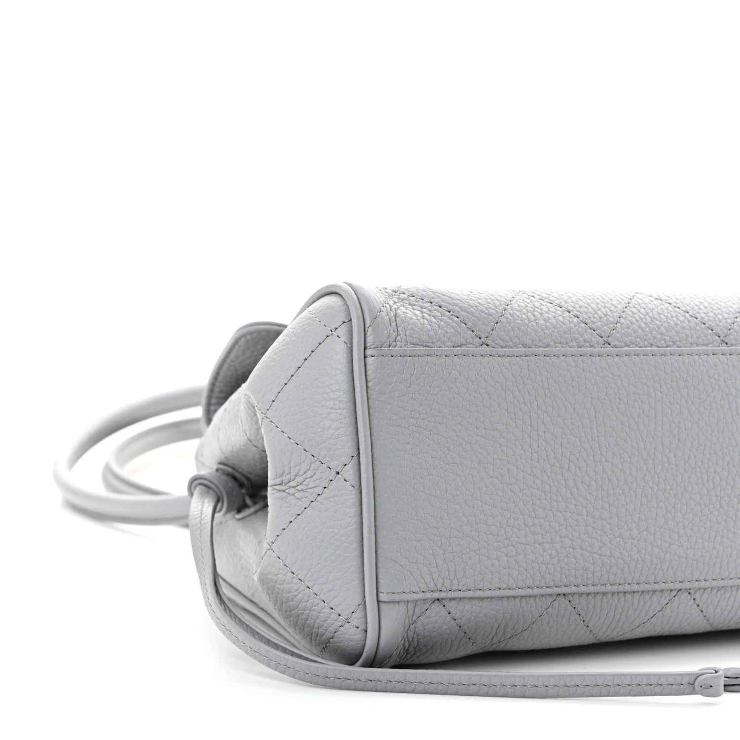 Grained Calfskin Urban Essentials Small Shopping Bag Grey - Top Club