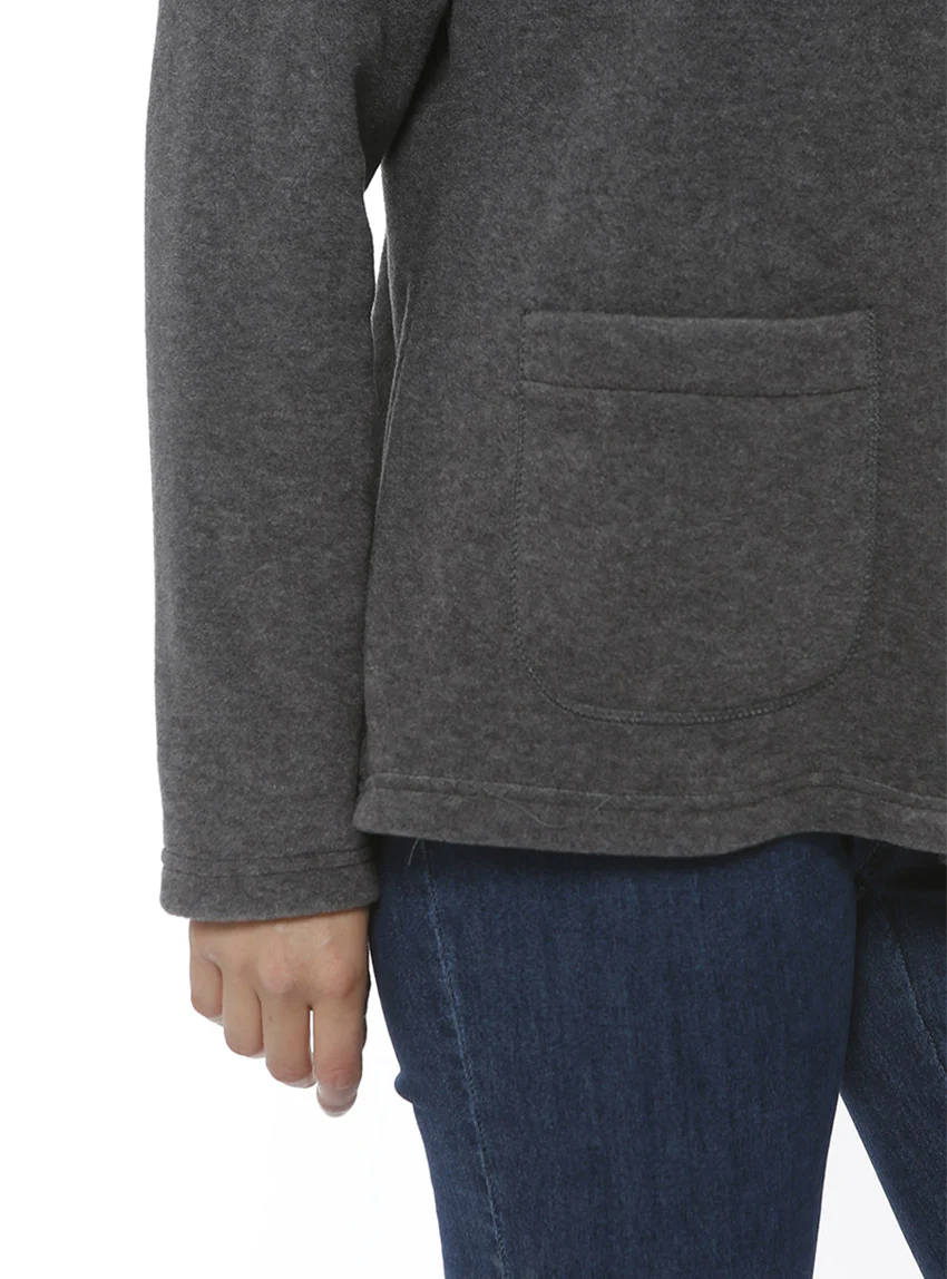 Cape femme gris anthracite fabriquée en France